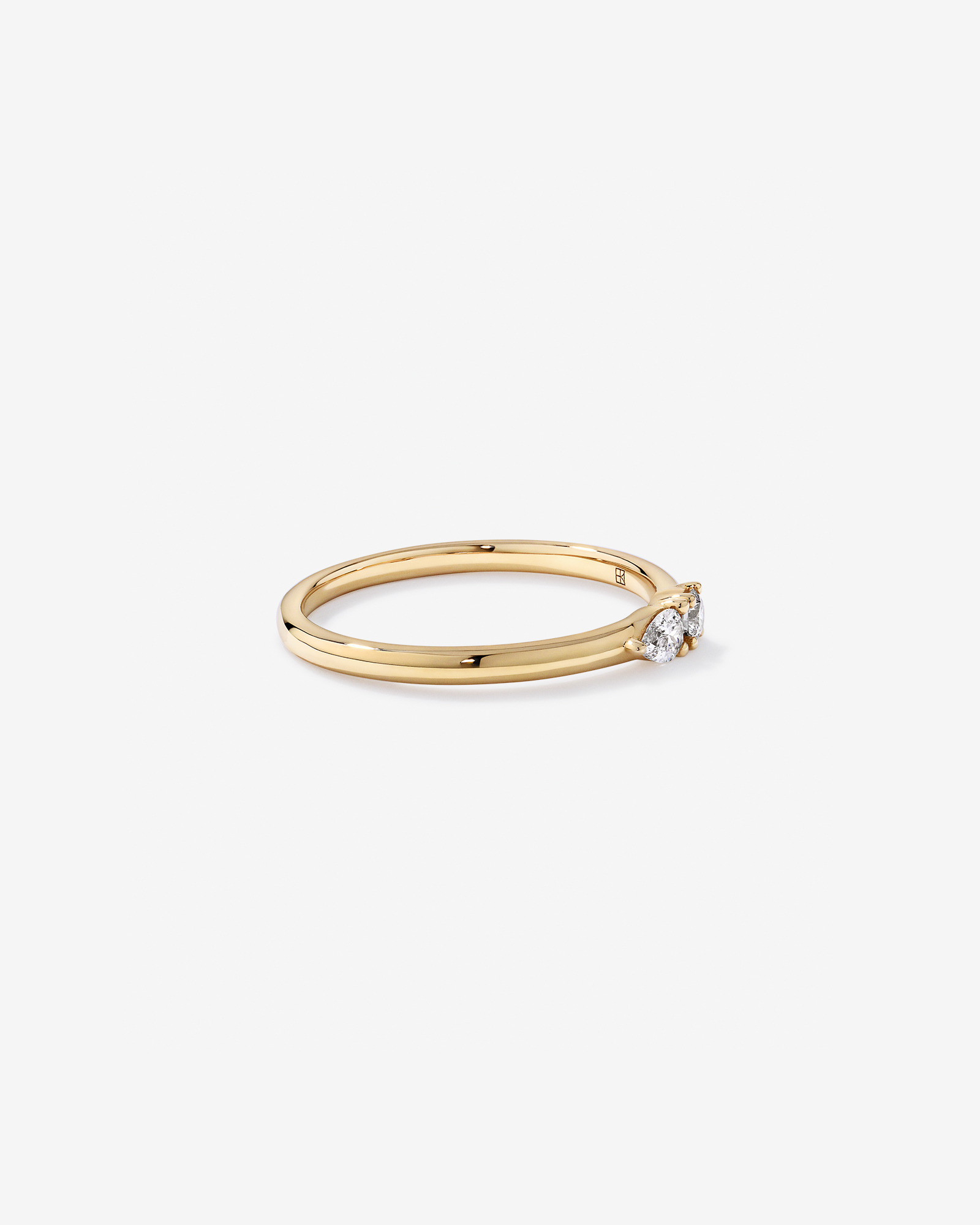0.15TW Lab Diamond Stacker Ring 10kt Gold