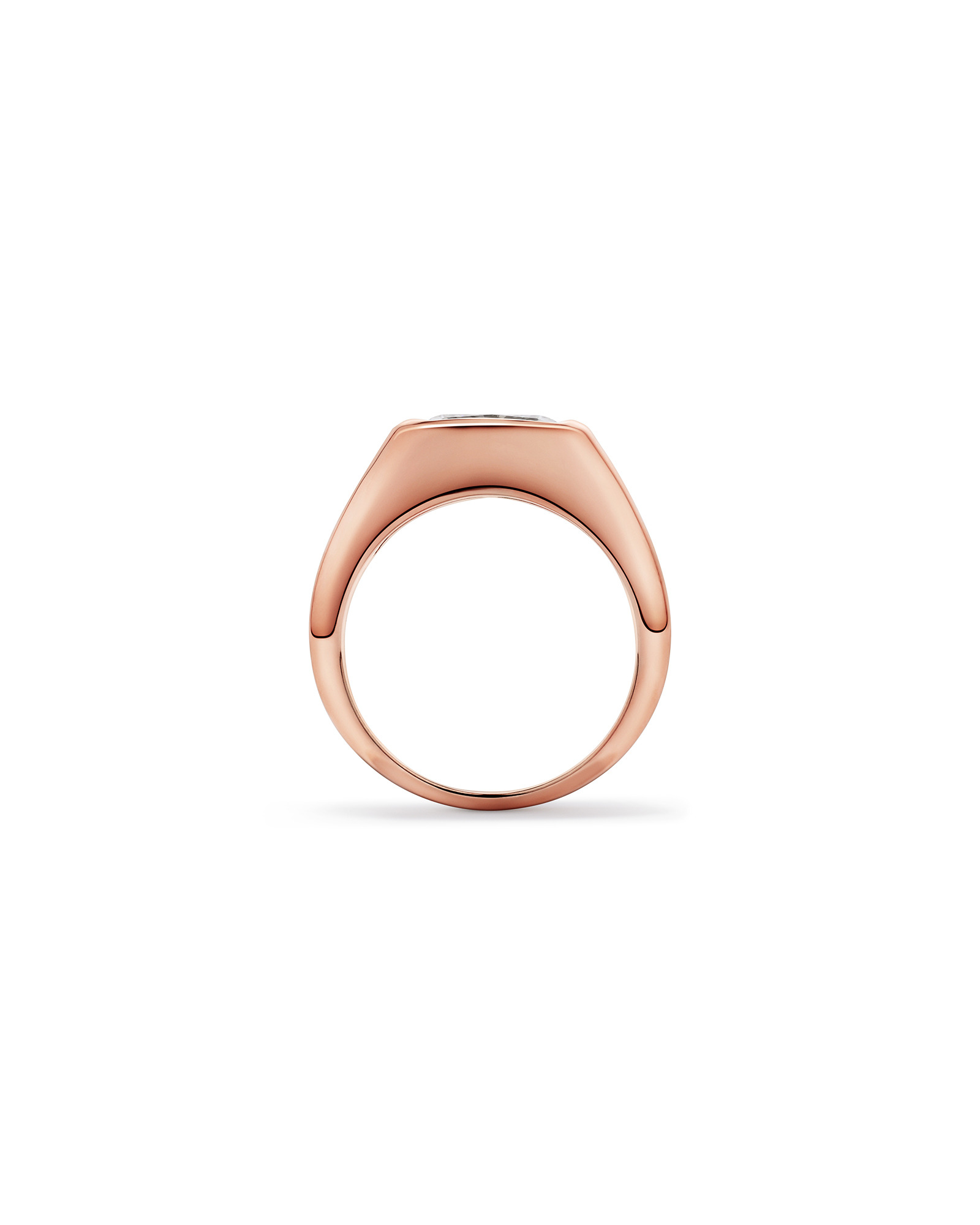 2.00TW Elongated Cushion Laboratory-Grown Diamond Ring 14kt Rose Gold