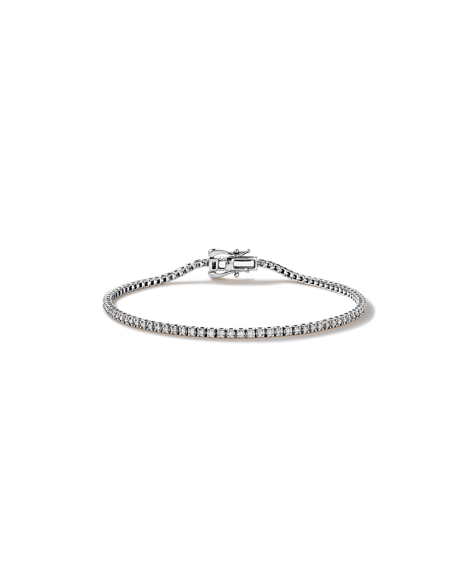 0.82 Carat TW Diamond Tennis Bracelet 10kt Yellow Gold