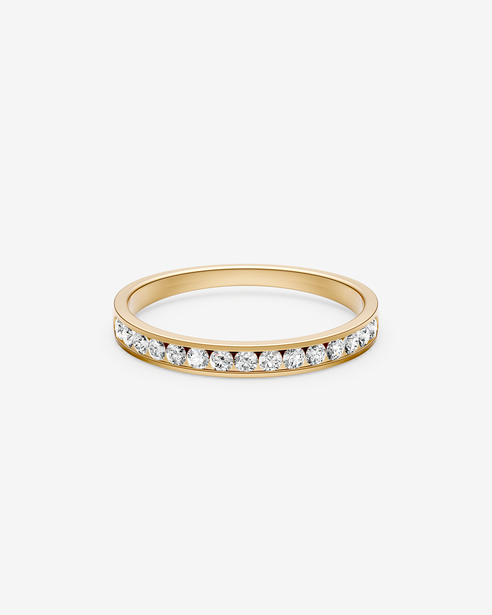 0.25 Carat TW Channel Set Diamond Wedding Ring in 14kt Yellow Gold