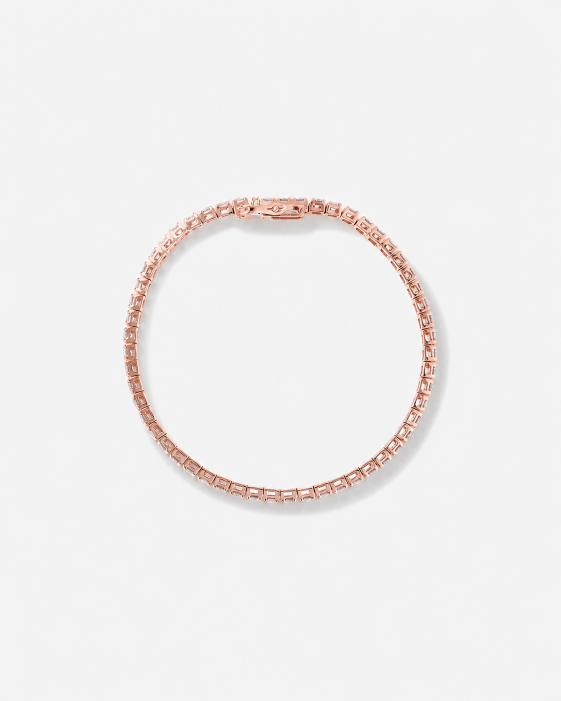 4.92 Carat TW Diamond Tennis Bracelet in 10kt Rose Gold