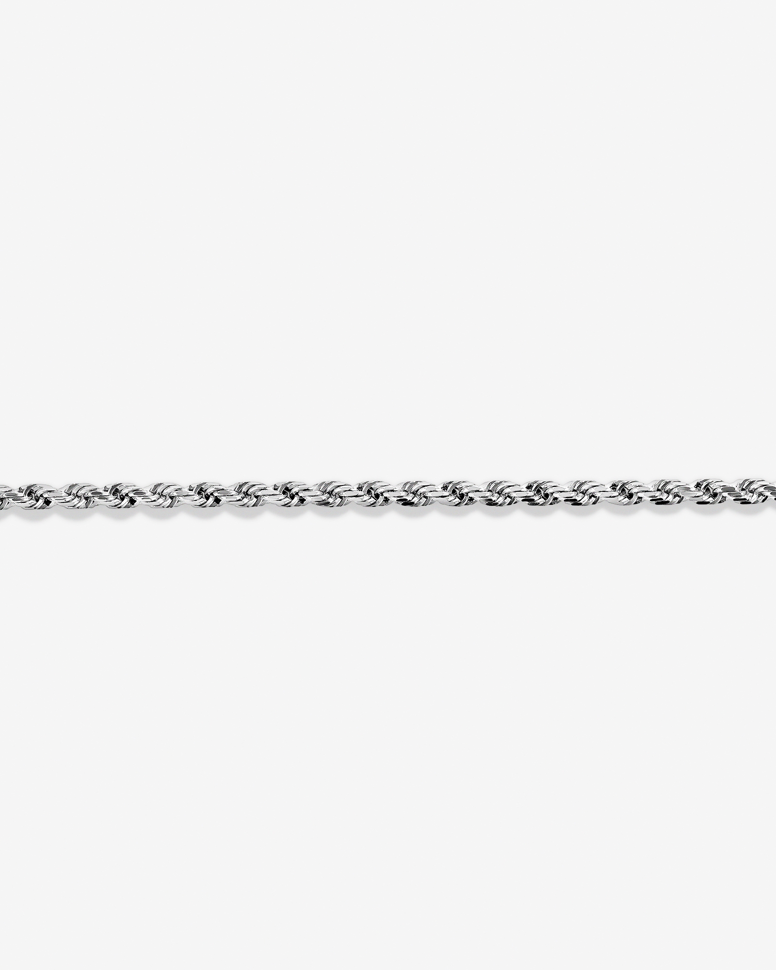 55cm (21.6") Rope Chain in Sterling Silver