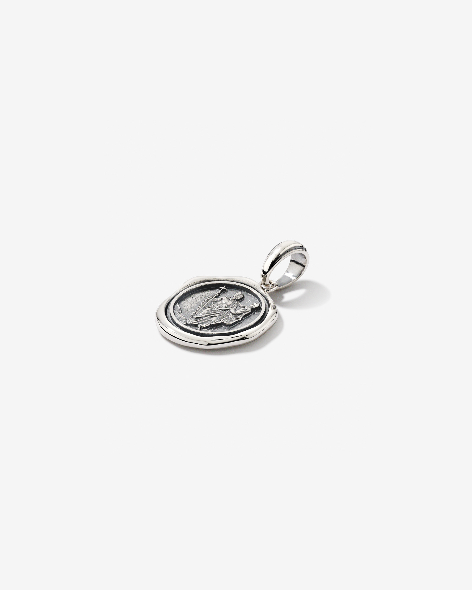 St. Christopher Seal Pendant in Sterling Silver