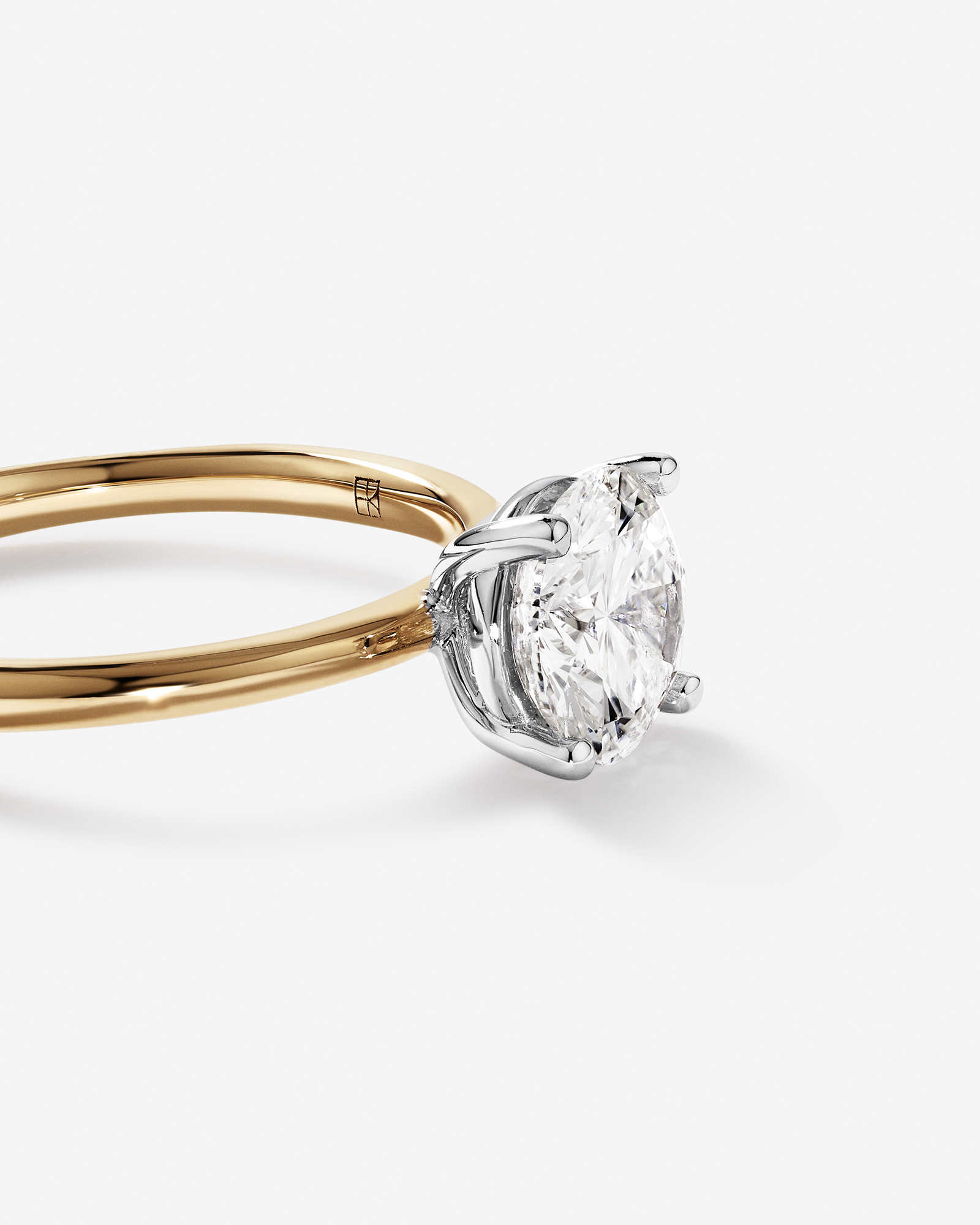 1.50 Carat TW Round Brilliant Signature 101 Solitaire Diamond Ring in 14kt Yellow & White Gold