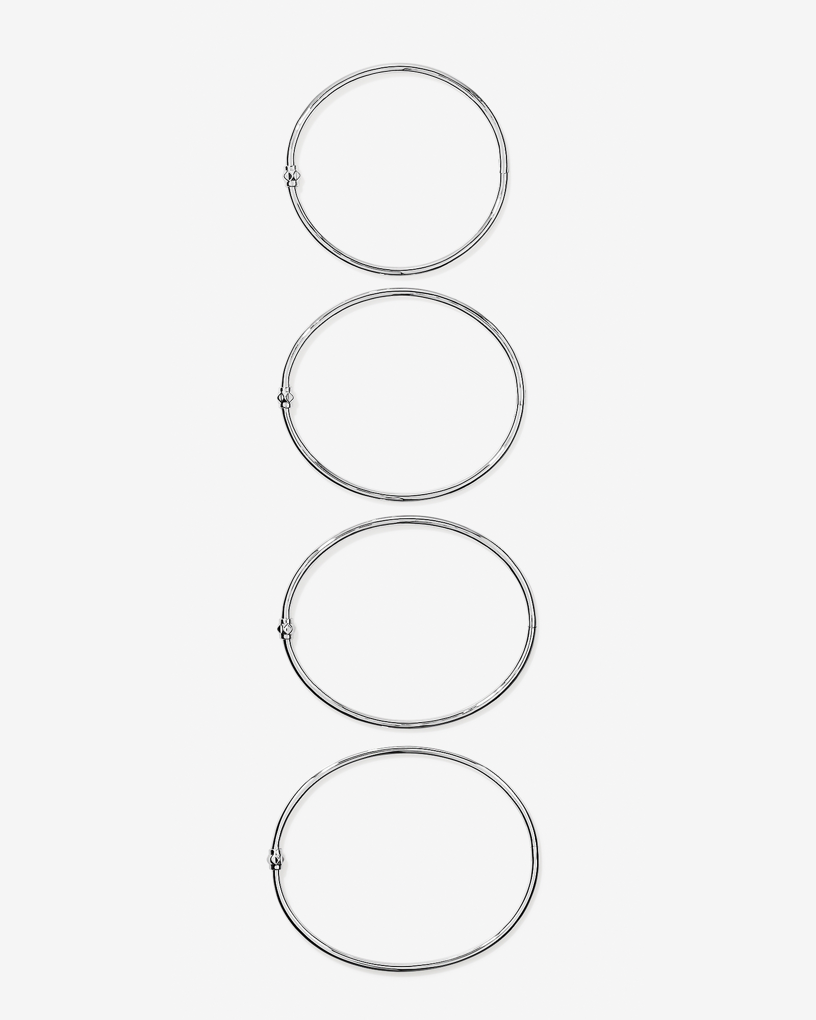 72mm Hinged Pendant Bar Bangle in Sterling Silver
