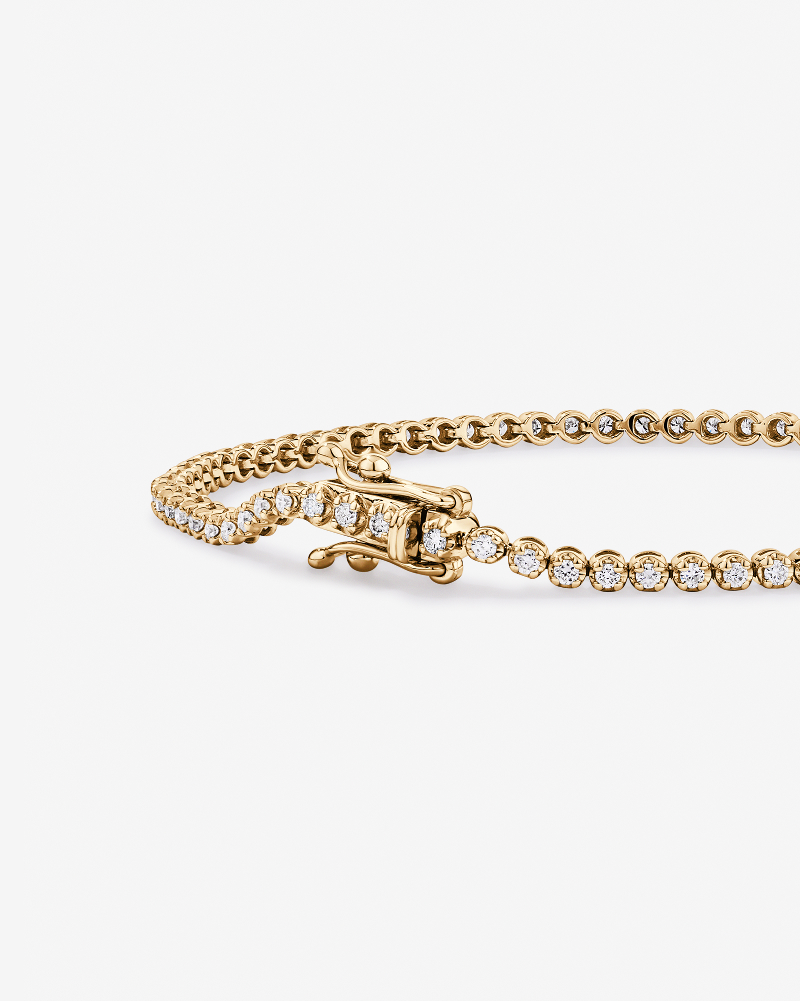 1.00 Carat TW Laboratory-Grown Diamond Tennis Bracelet in 10kt Yellow Gold