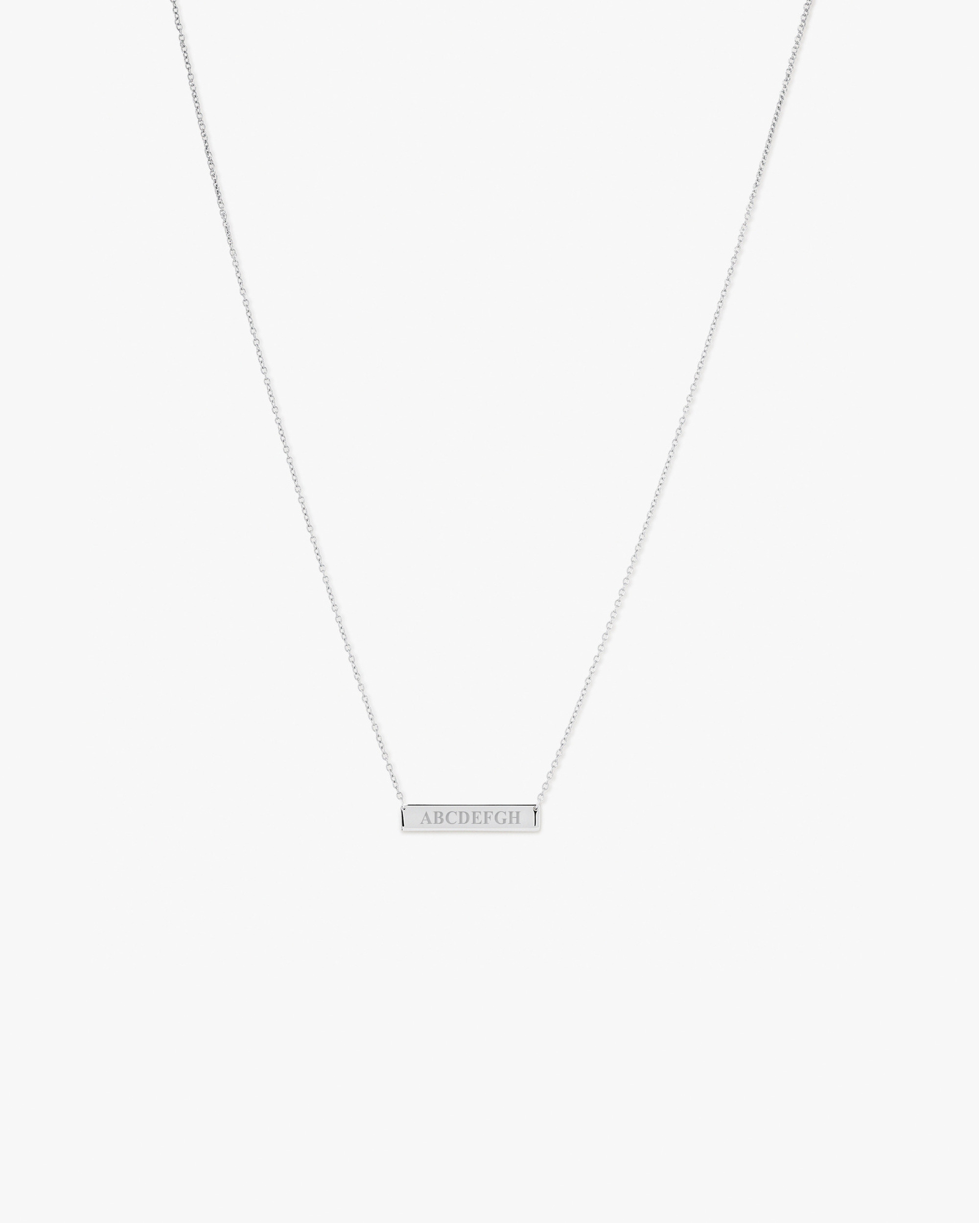 Bar Necklace in Sterling Silver