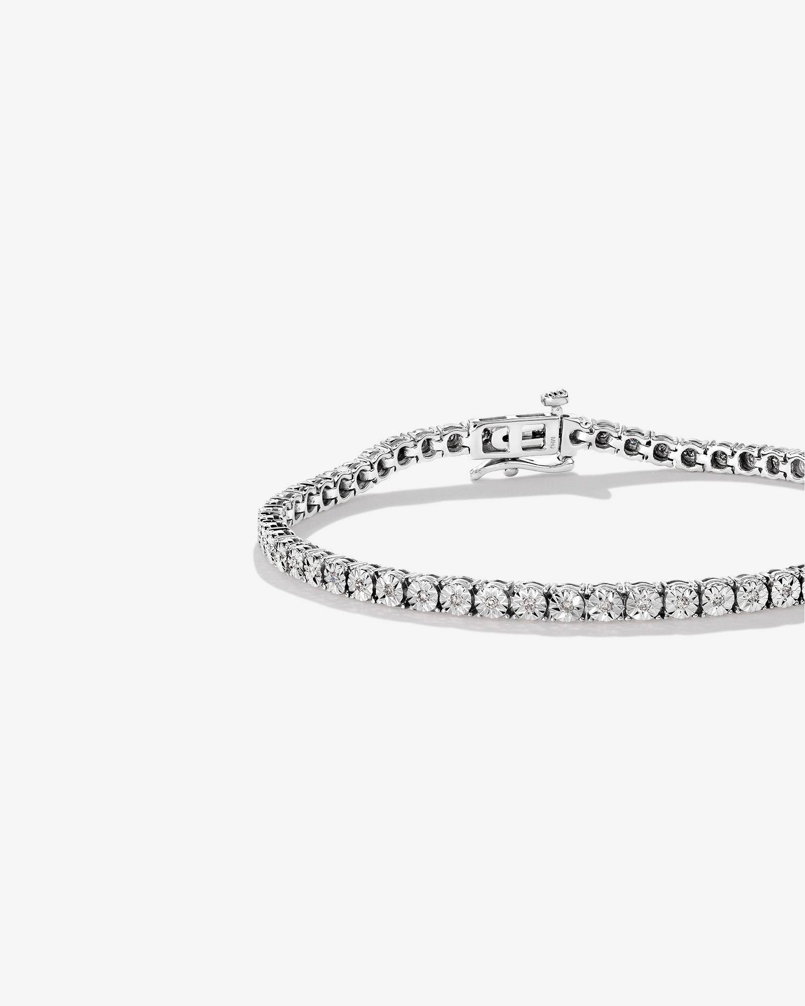 Bracelet de tennis en diamants de 0,25 carats TW en argent sterling