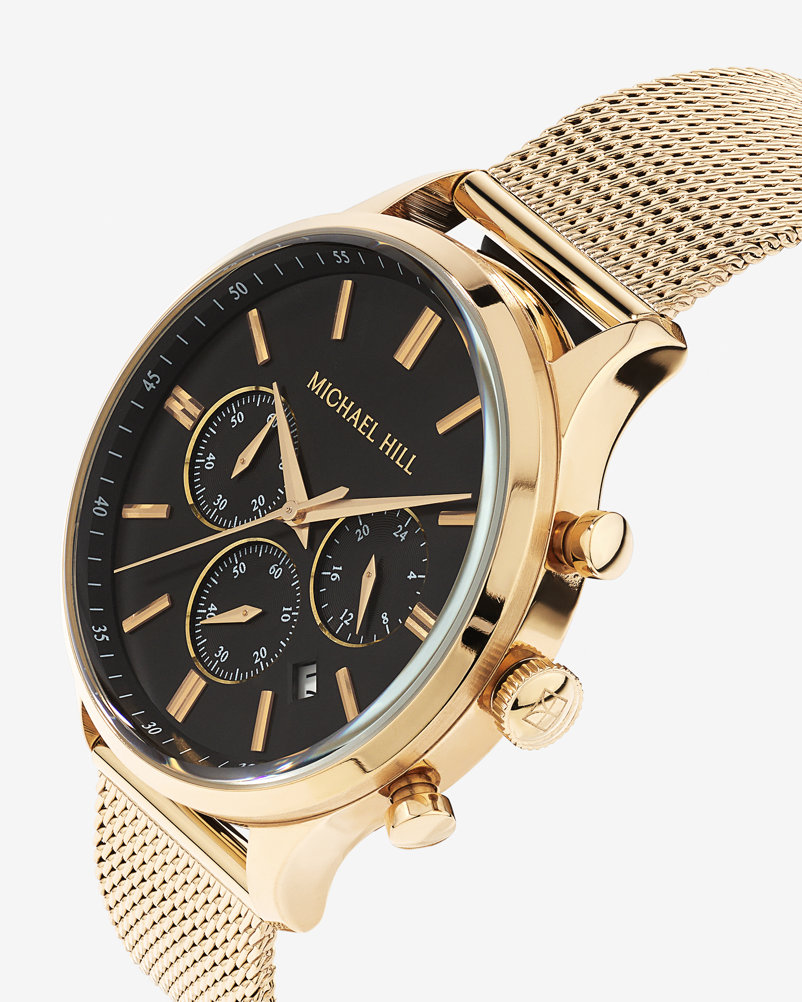 Men's Chronograph Watch in Gold Tone Stainless Steel