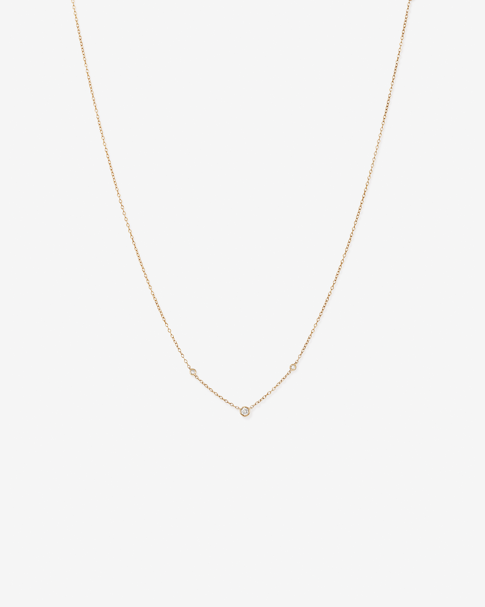 Collier avec 0,10 carat TW de diamants en or jaune 10 carats