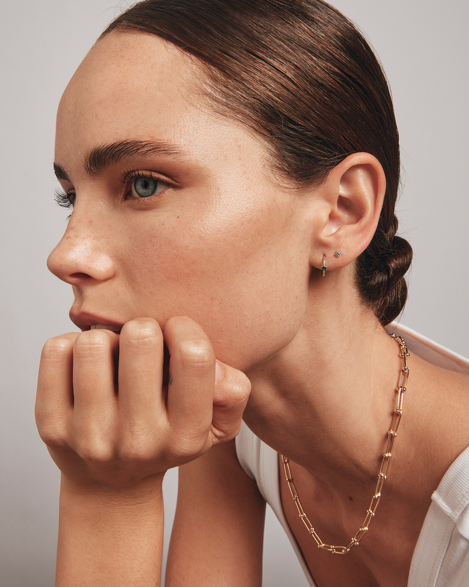 0.15 Carat TW Diamond Round Brilliant Mini Solitaire Stud Earrings in 10kt Yellow Gold