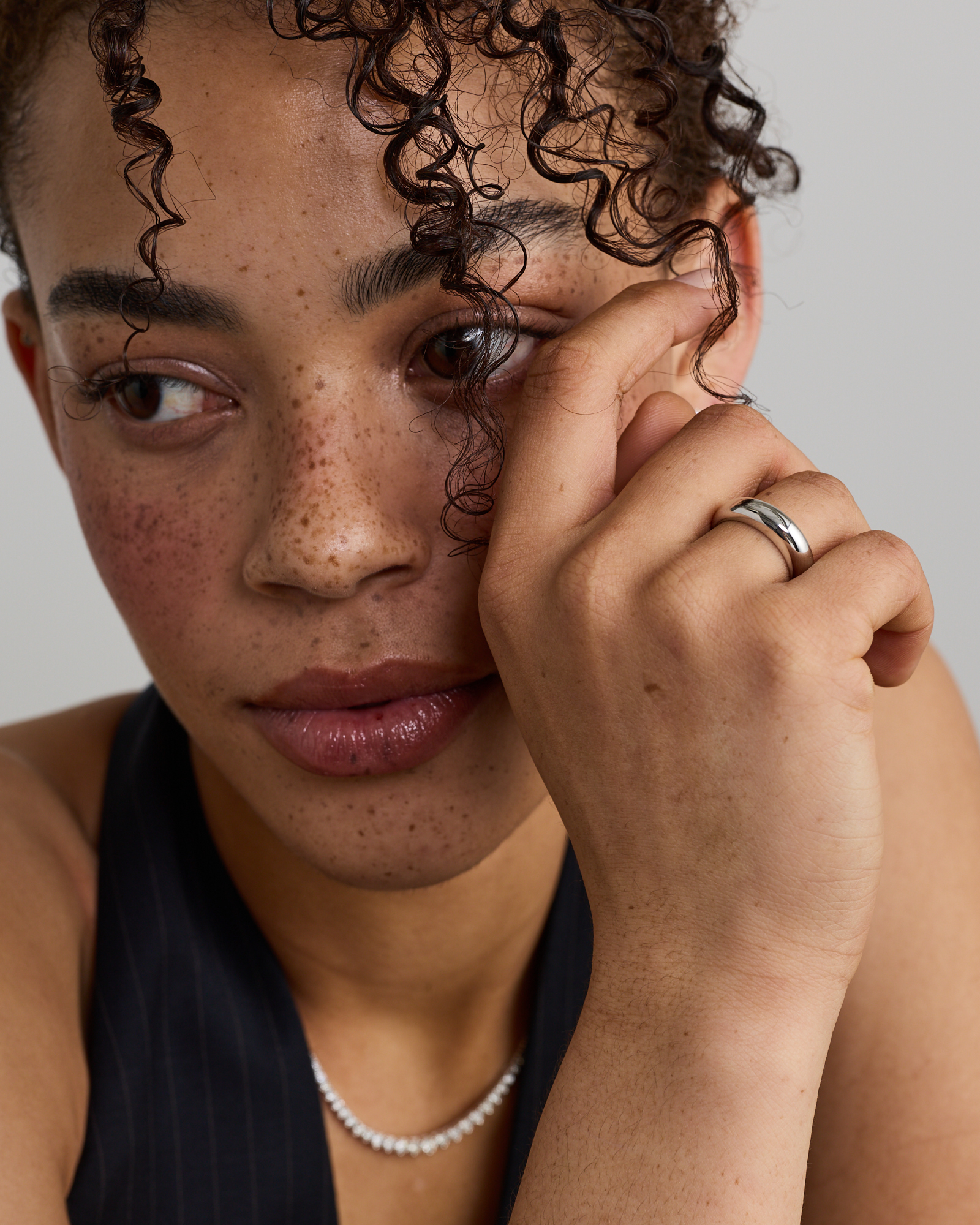 Polished Dome Ring in Sterling Silver