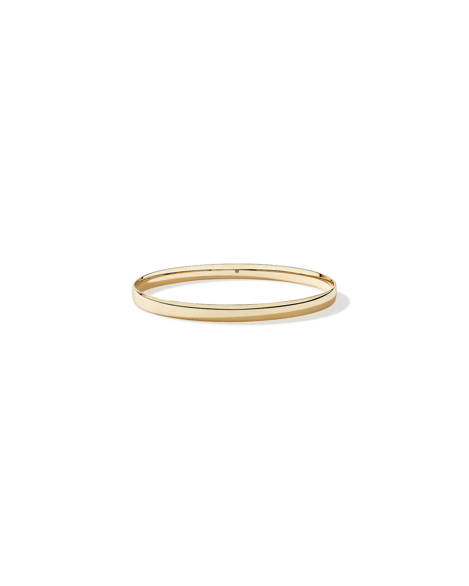 Bold Round Bangle in 10kt Yellow Gold