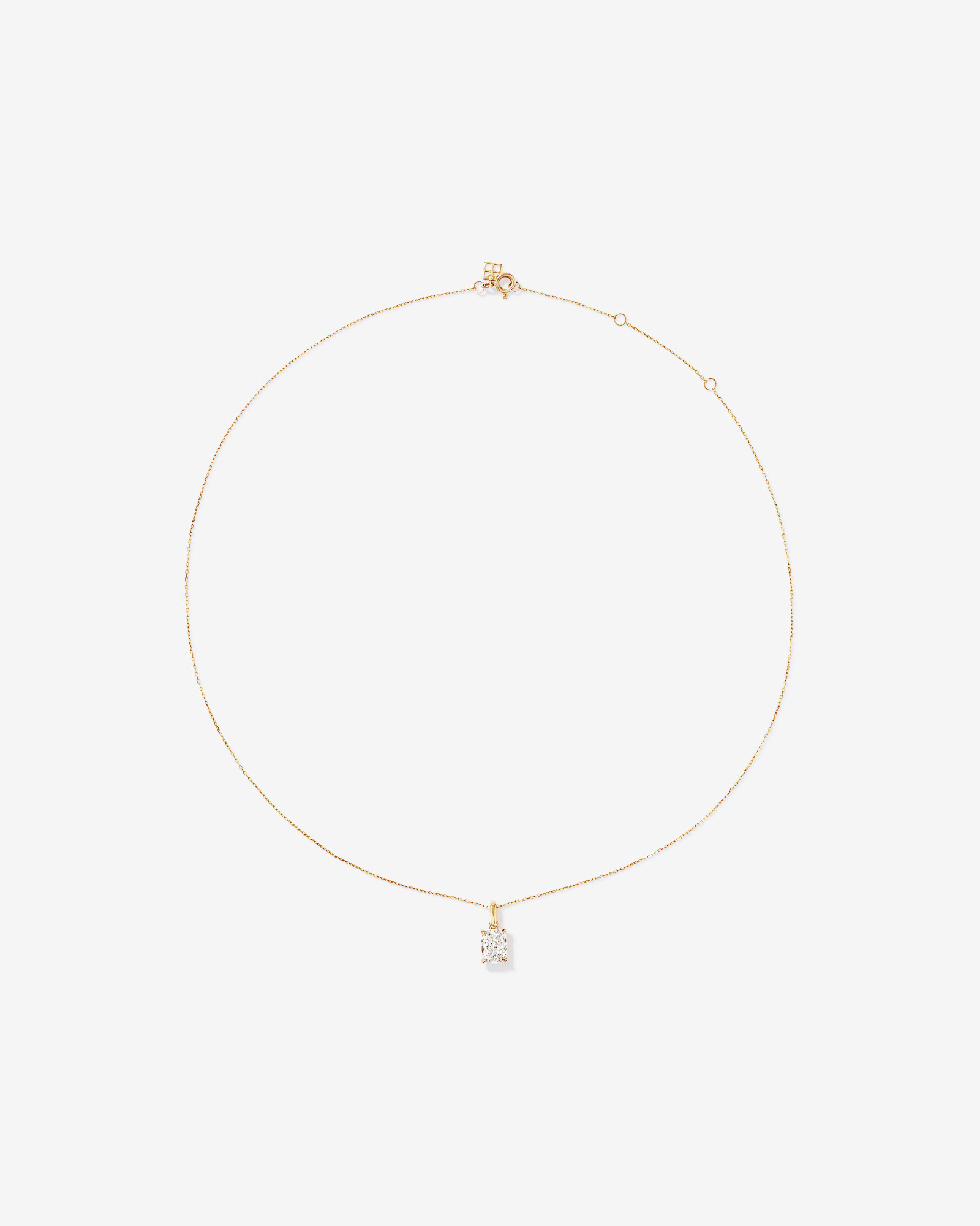 1.00TW Lab Diamond Pendant in 10kt Gold