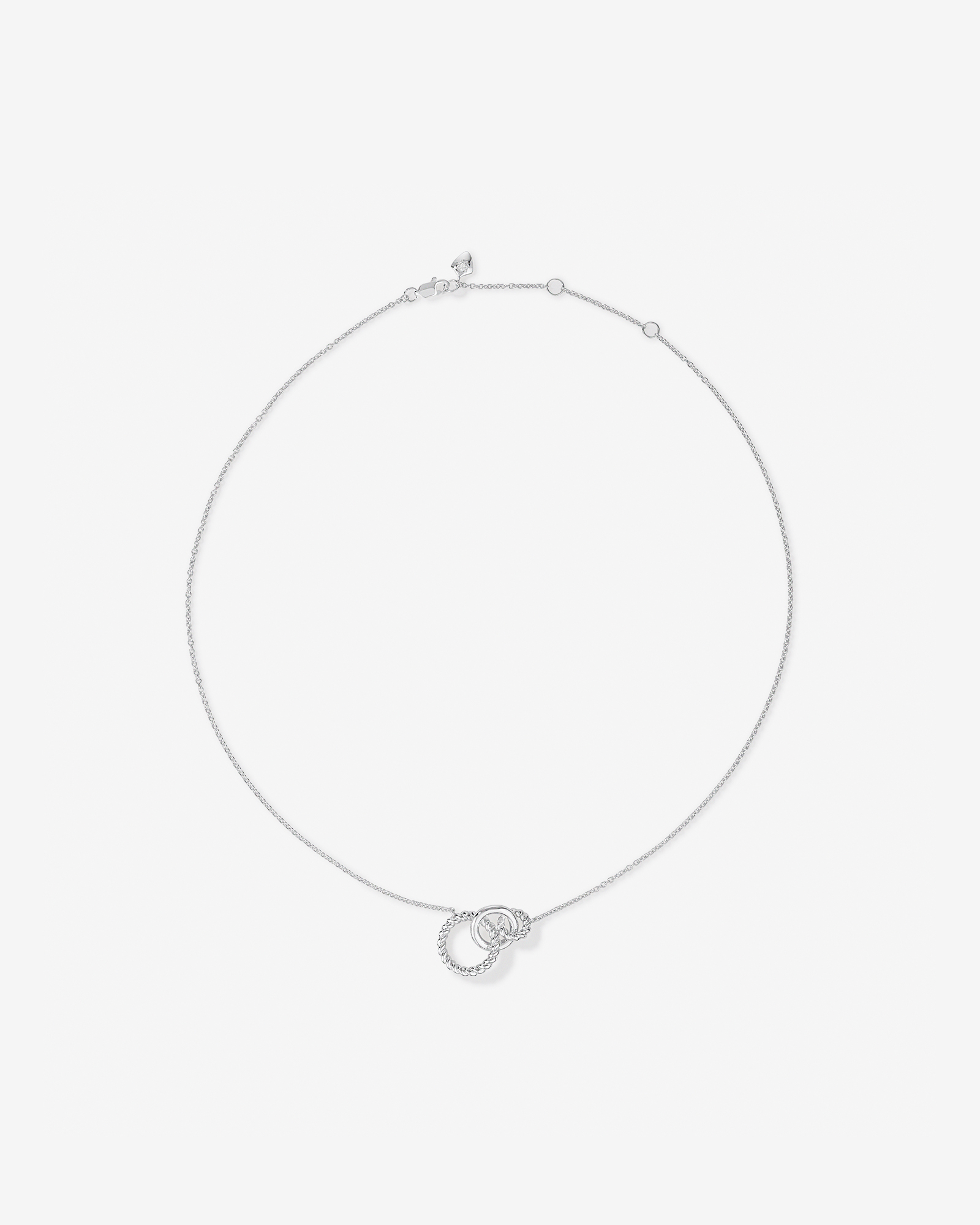 45cm (18") Triple Pendant Necklace in Sterling Silver