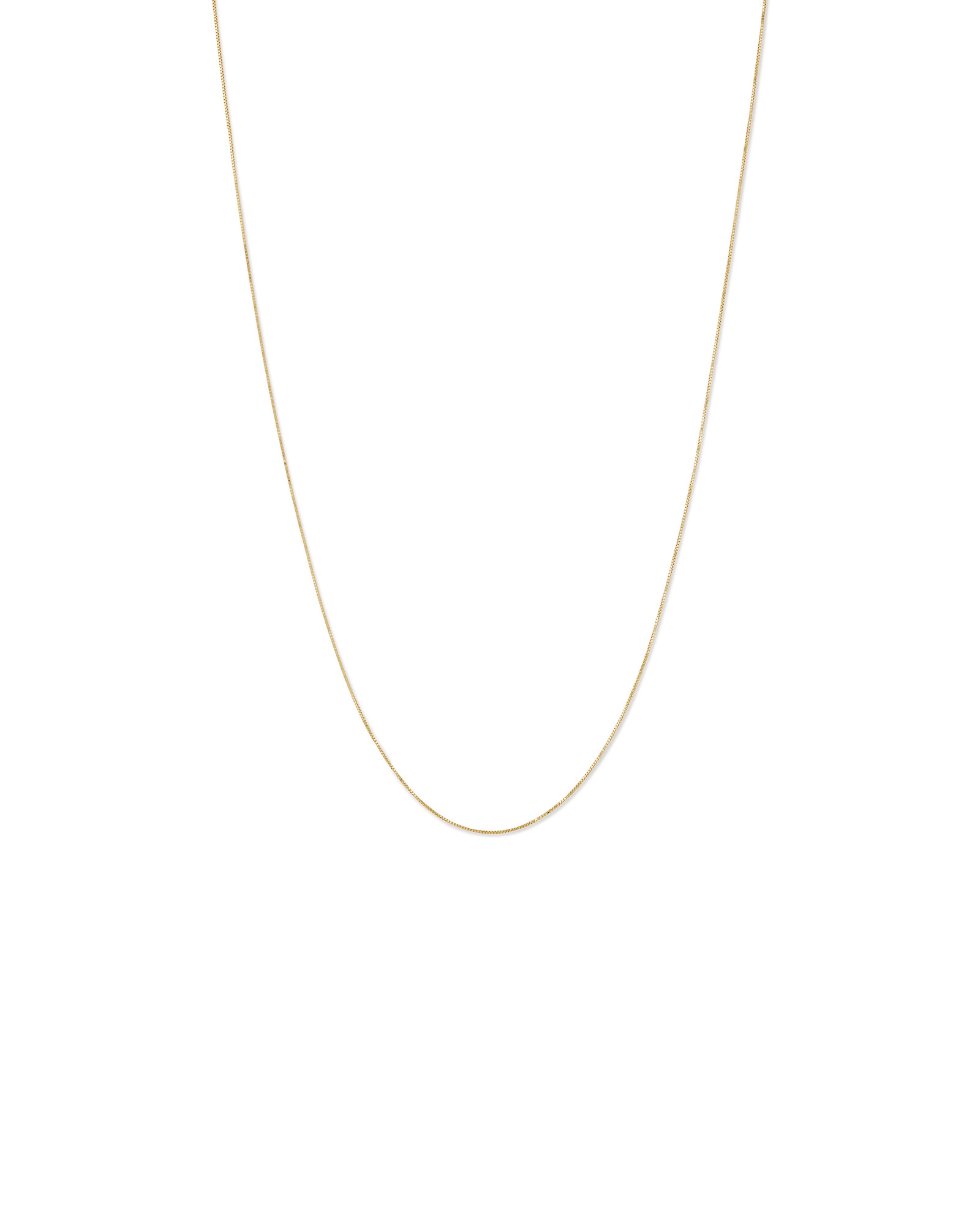 50cm (20") 0.66mm Width Box Chain in 10kt Yellow Gold