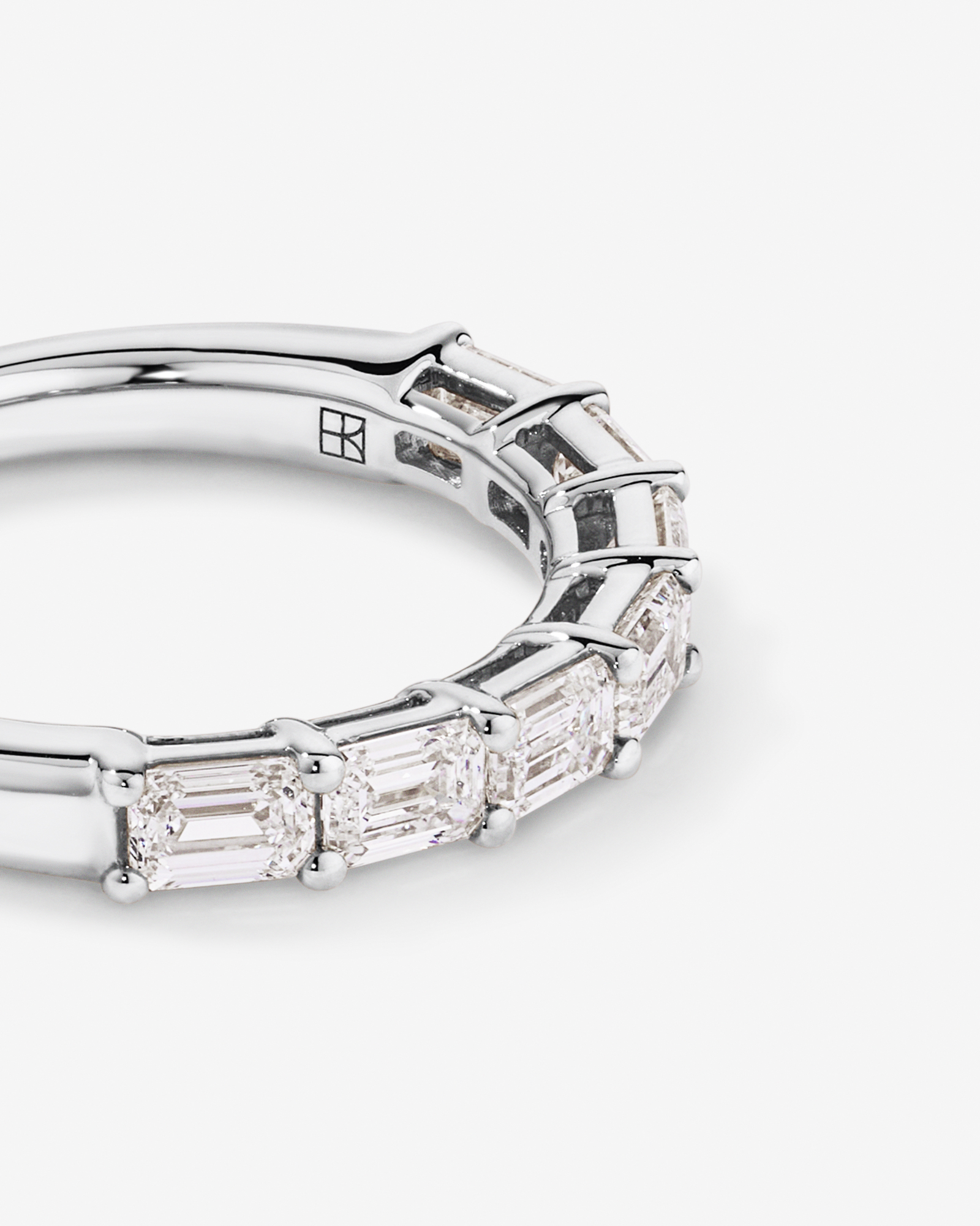 1.40 Carat TW East-West Emerald Cut Laboratory-Grown Diamond Wedding Ring 14kt Gold