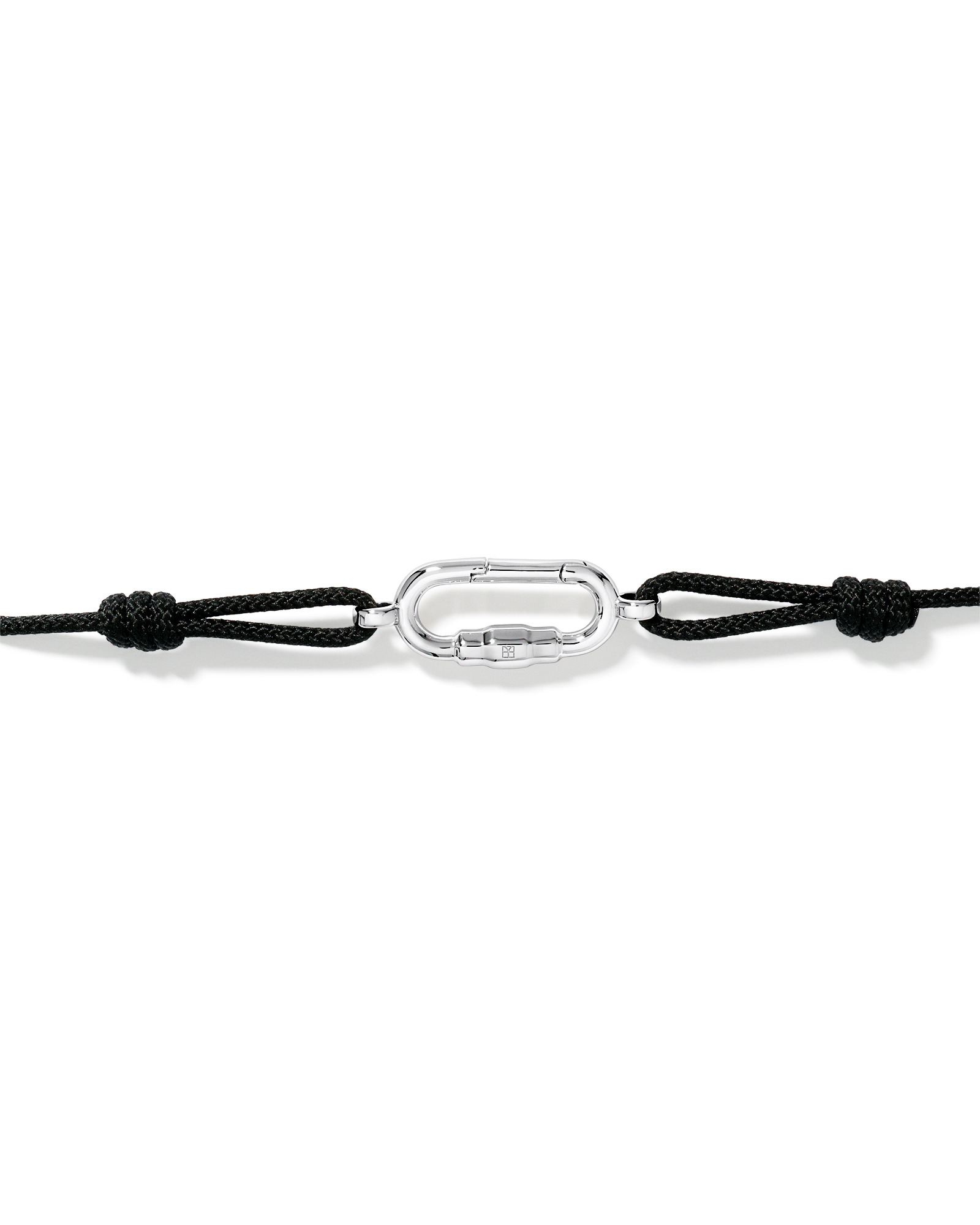 Double Knotted Cord Bracelet in Sterling Silver