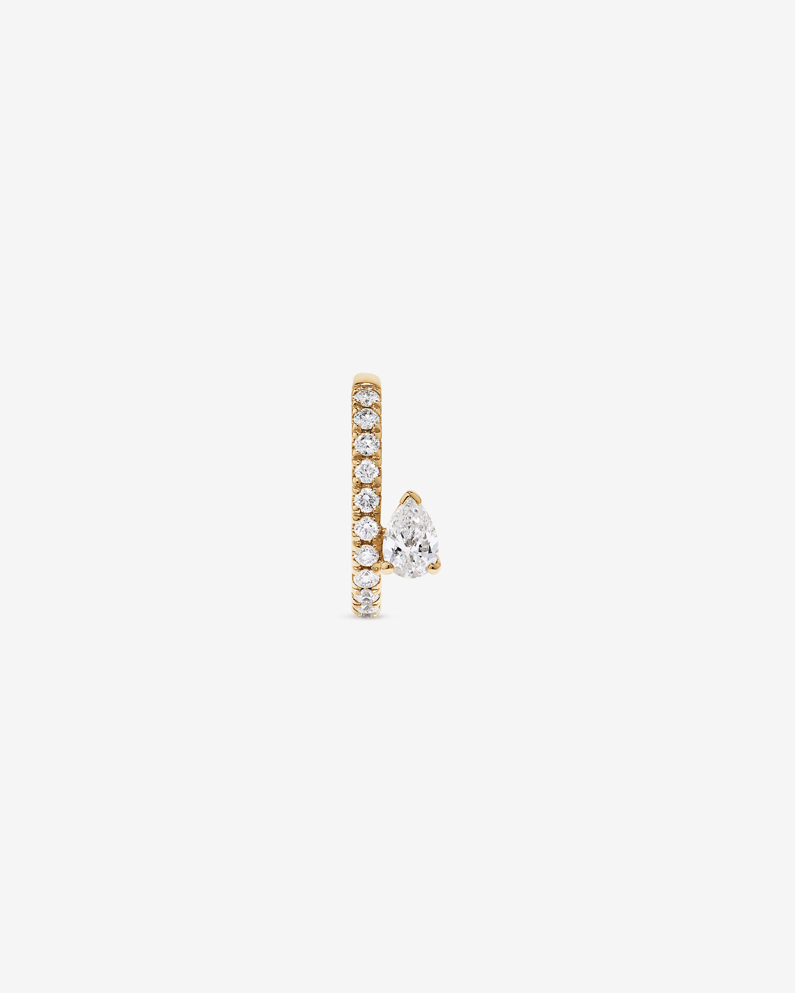 0.19TW Laboratoire Diamond Ear Conch en or 10kt