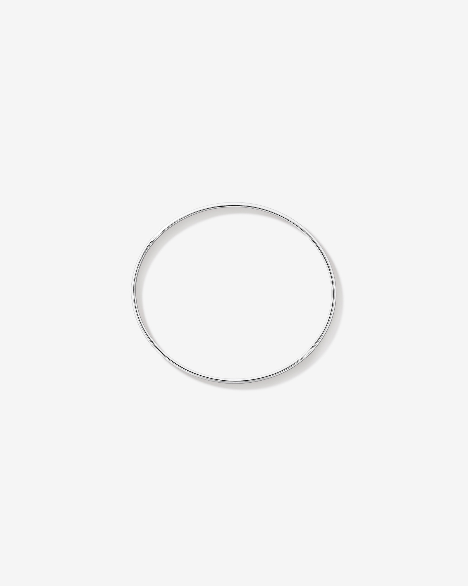 65mm Oval Bangle in Sterling Silver4mm-4.5mm Oval Bangle in Sterling Silver