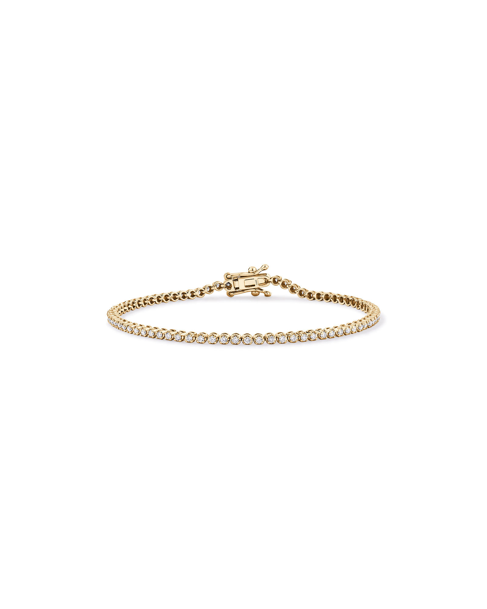 Bracelet de tennis en diamant TW cultivé en laboratoire de 0,90 carat en or jaune 10 carats