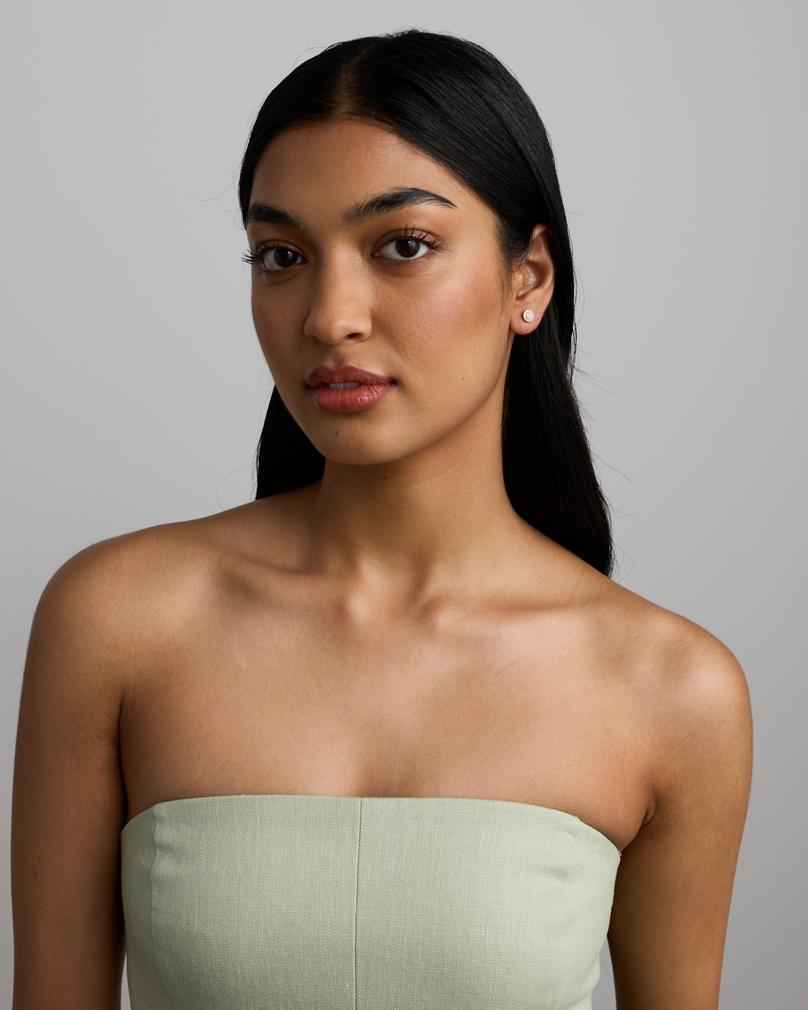 0.25 Carat TW Diamond Round Cluster Stud Earrings in 10kt Yellow Gold