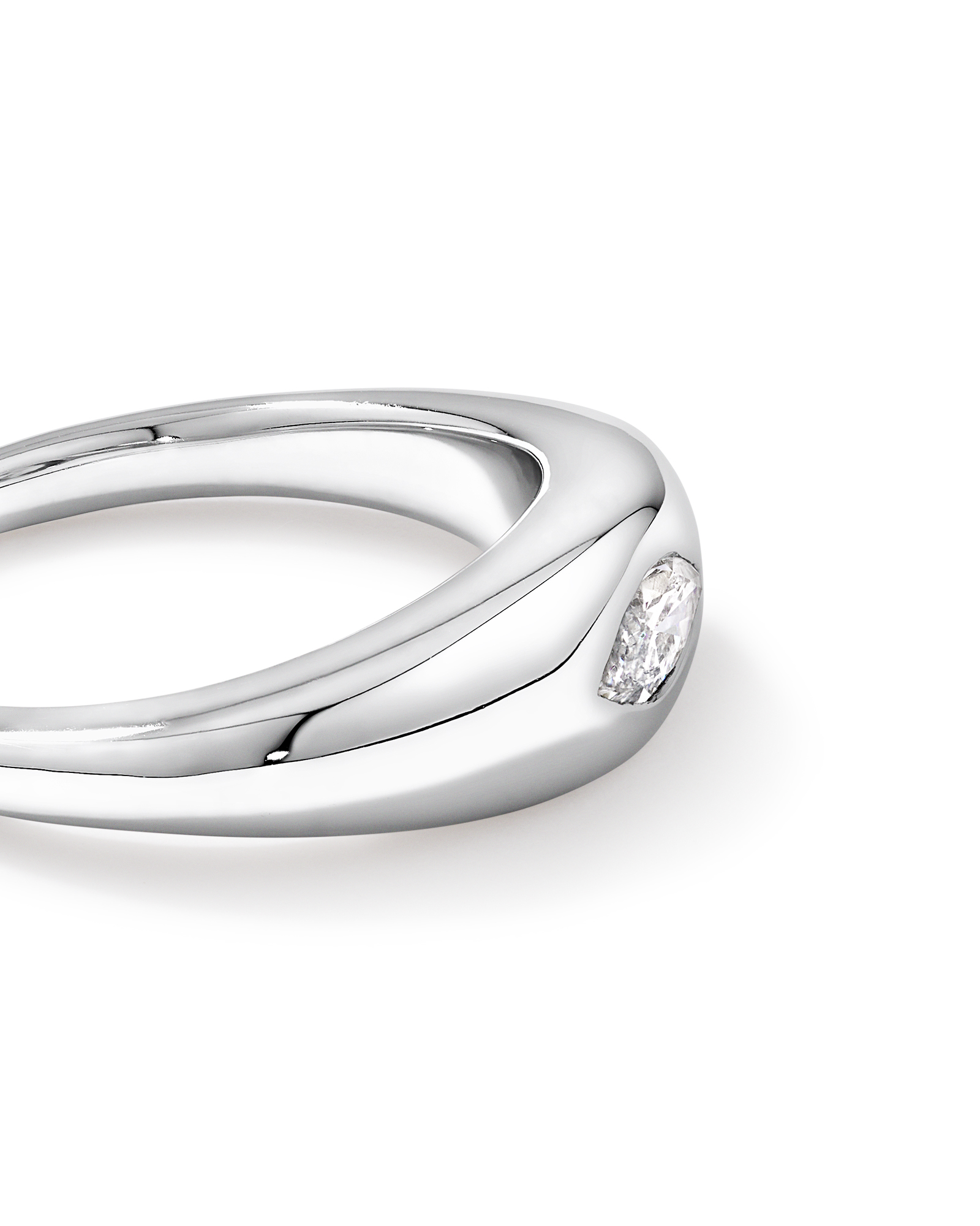 0,30 carat TW bague dôme avec diamant de laboratoire taille marquise en argent sterling