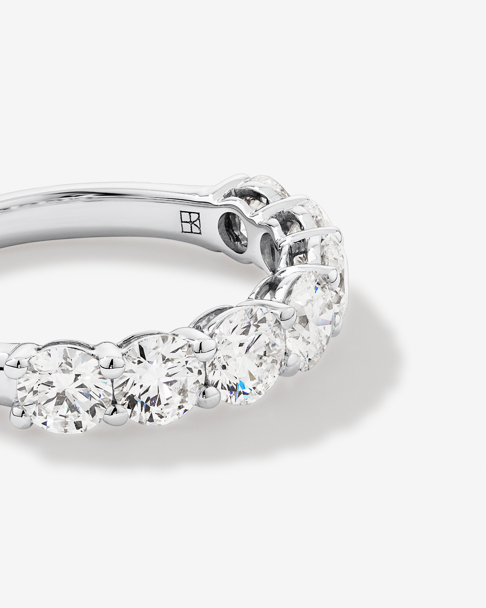 2.00 Carat TW Round Brilliant Laboratory-Grown Diamond Wedding Ring 14kt White Gold