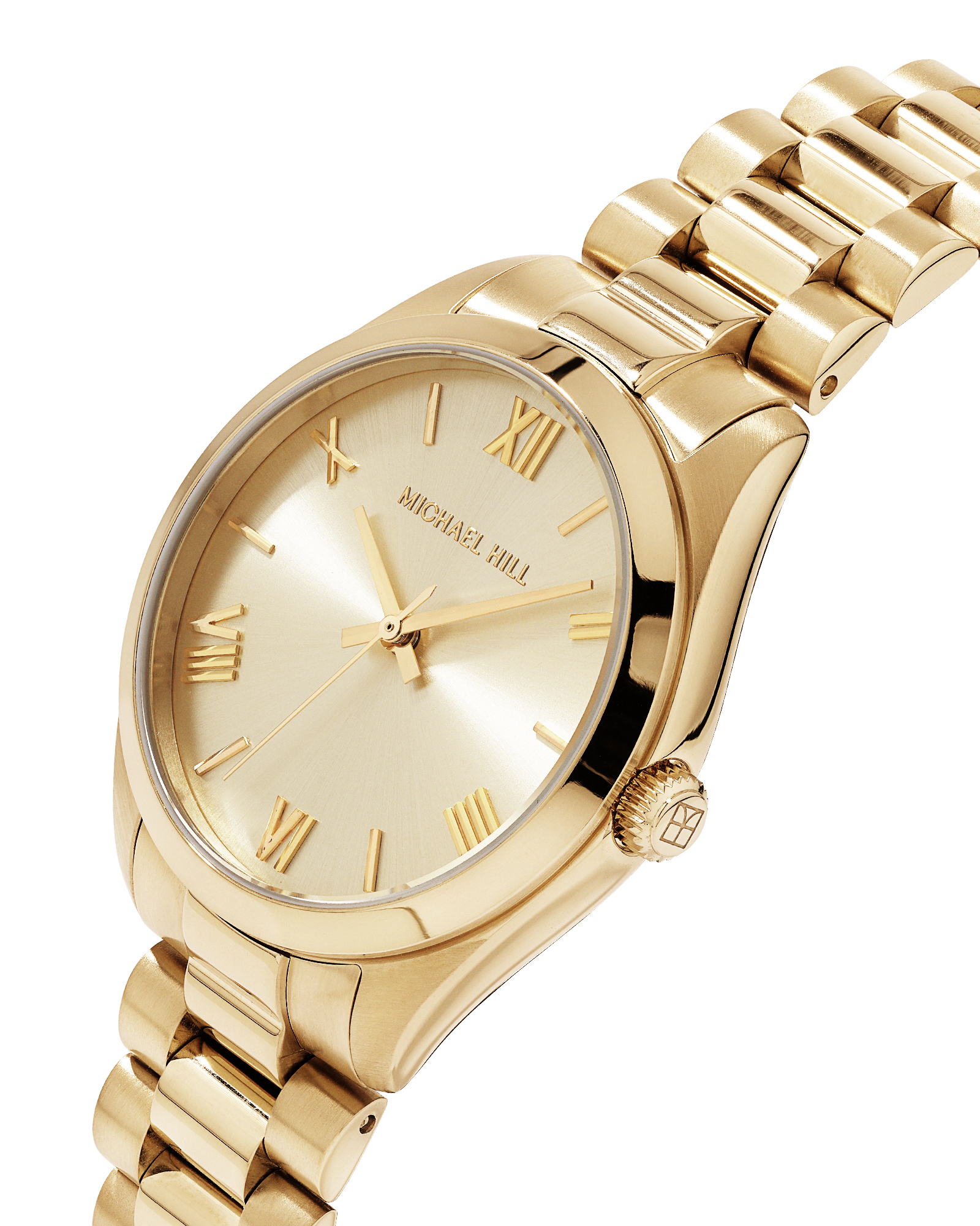 Montre habillée pour femme 32,5 mm en acier inoxydable dor