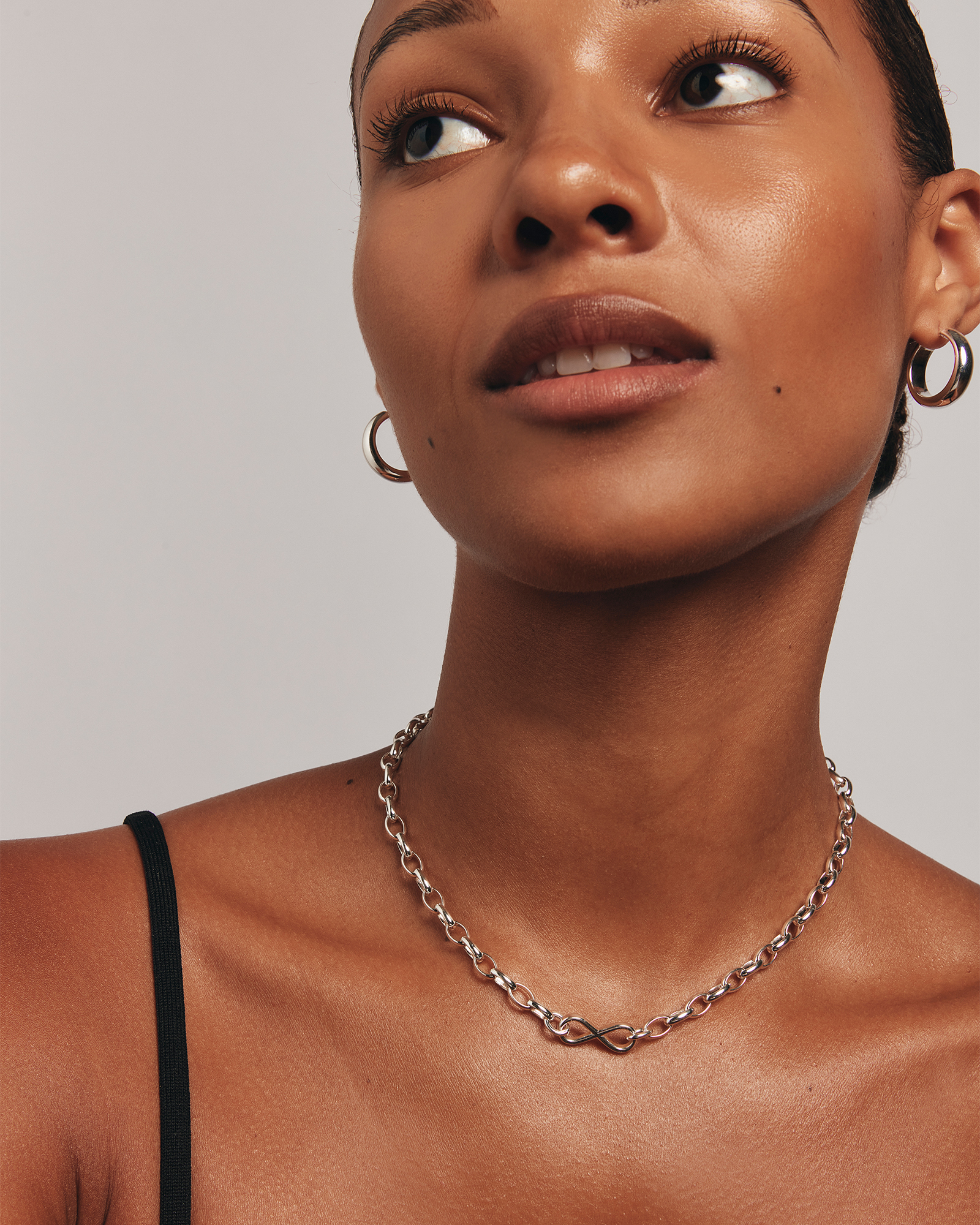 Chaîne Belcher Infinity en Argent Sterling