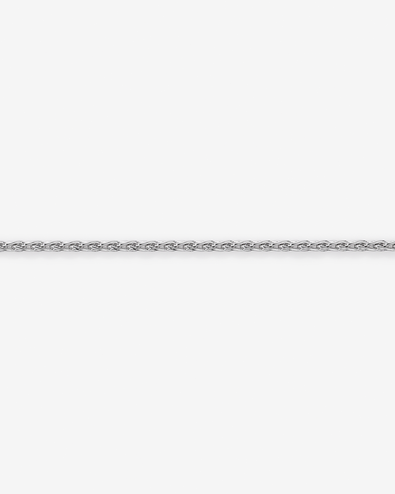 50cm (20") 2.1mm Width Wheat Chain in Sterling Silver