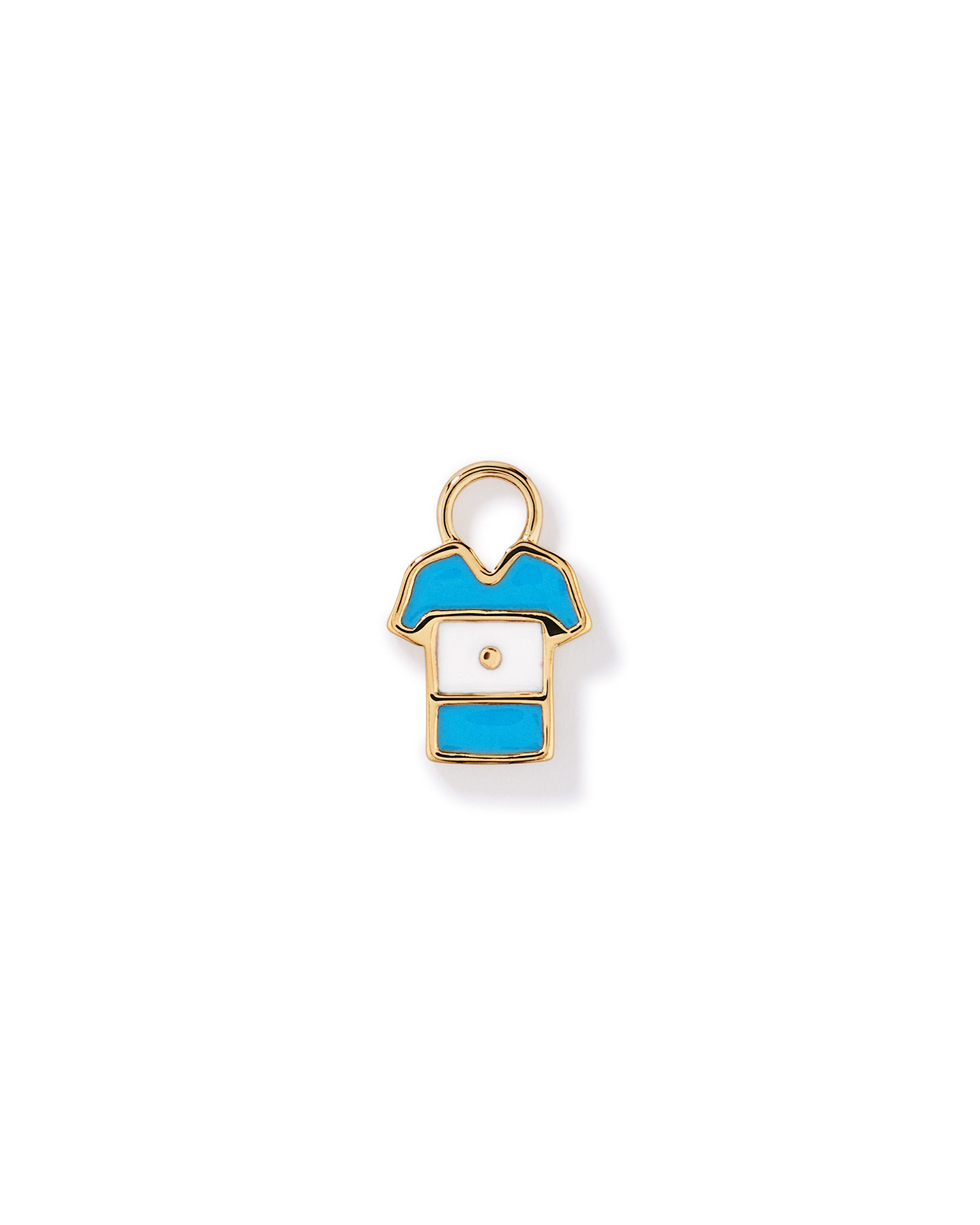 Argentina Jersey Earring Charm in 18Kt Vermeil