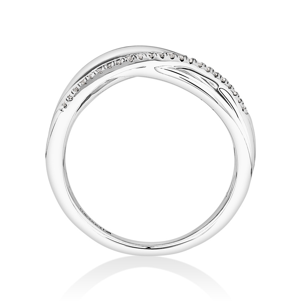 Ring with 0.10 Carat TW of Diamonds in Sterling Silver