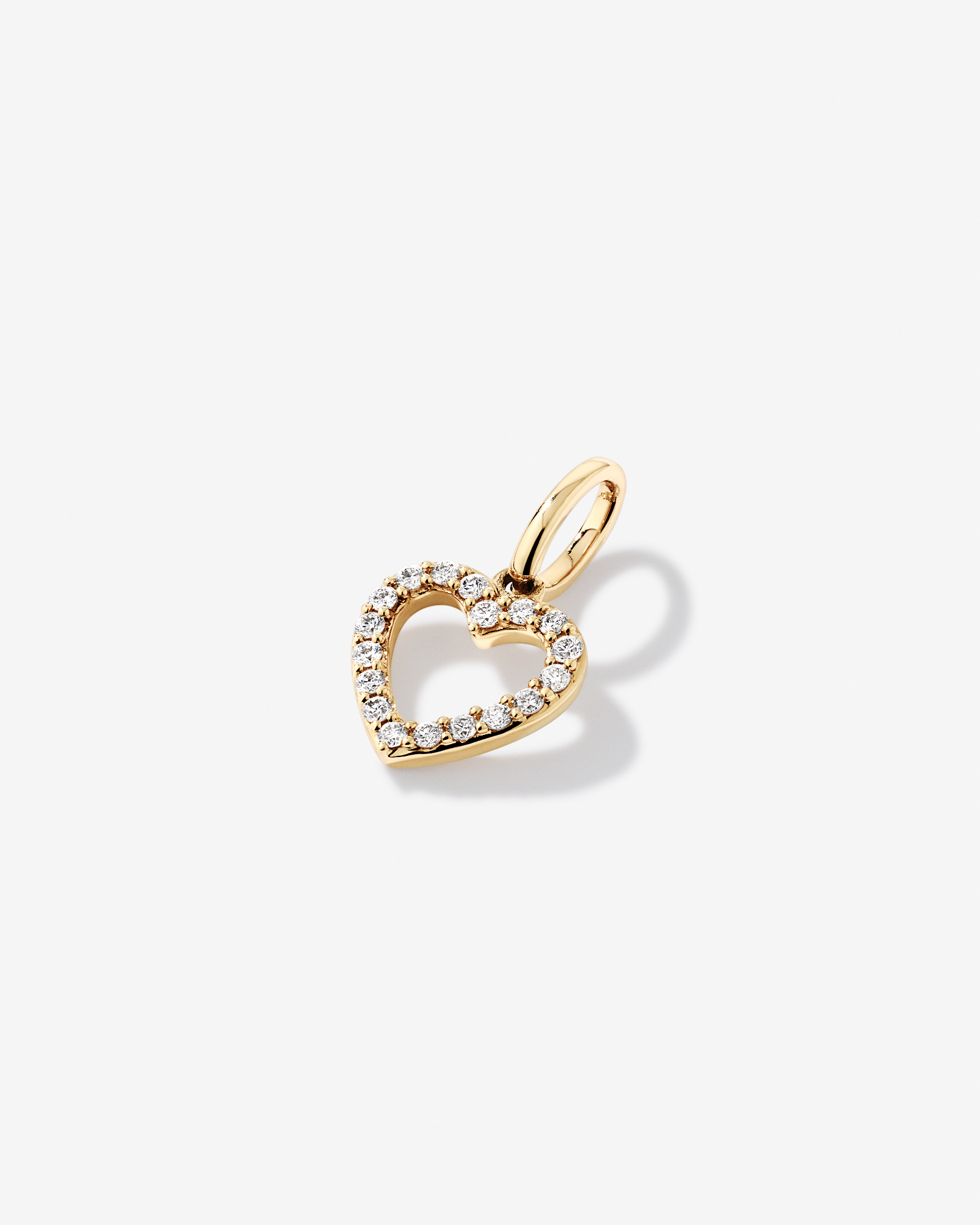0.10TW Diamond Heart Pendant in 10kt Gold
