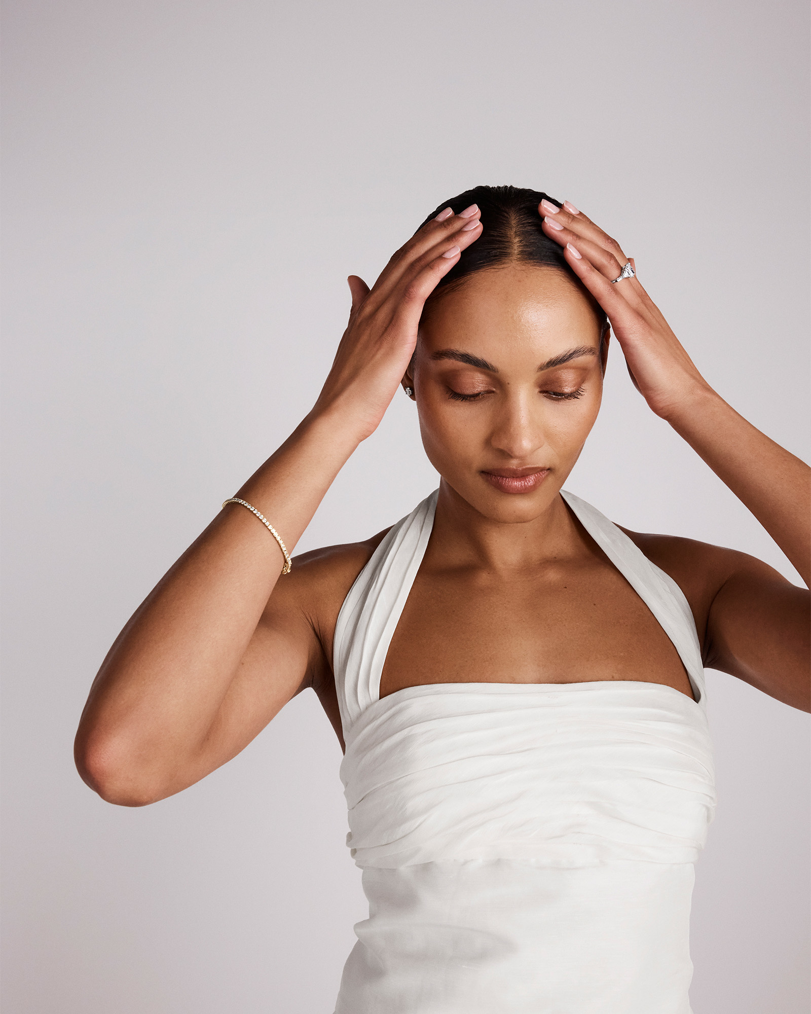 2.86 Carat TW Radiant Cut Laboratory-Grown Diamond Fancy Cut Side Stone Engagement Ring in 14kt White Gold