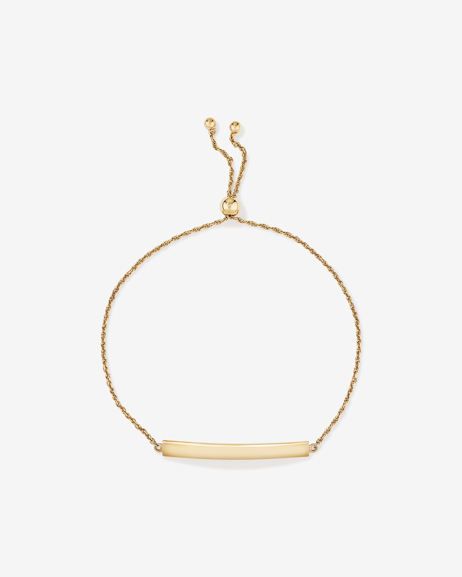 23cm Bar Bolo Bracelet in 10kt Yellow Gold