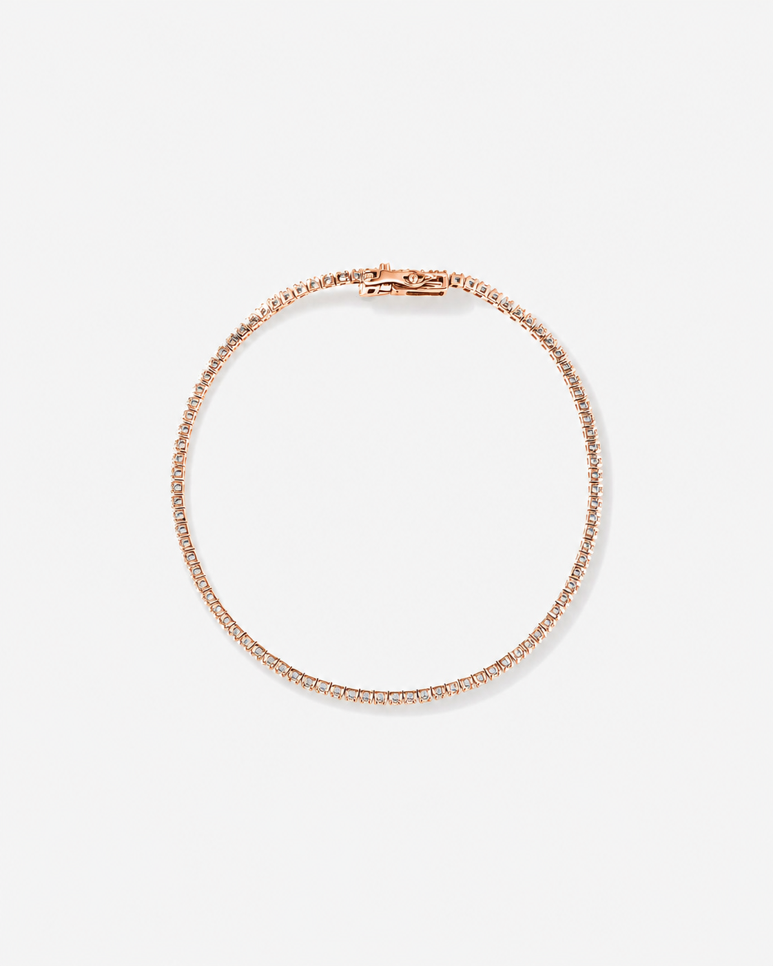 0.82 Carat TW Diamond Tennis Bracelet in 10kt Rose Gold