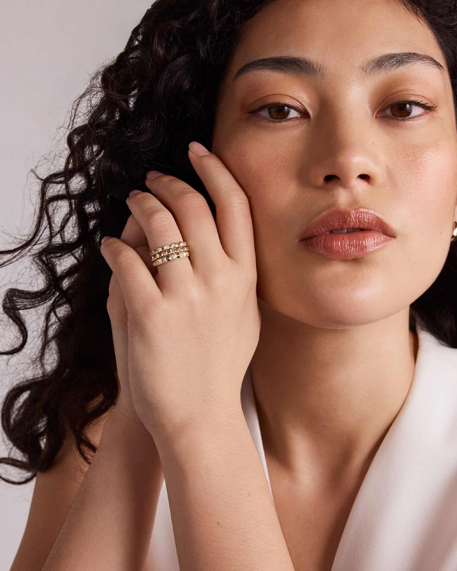 Signature Connect Curve Diamond Ring in 10kt Yellow Gold