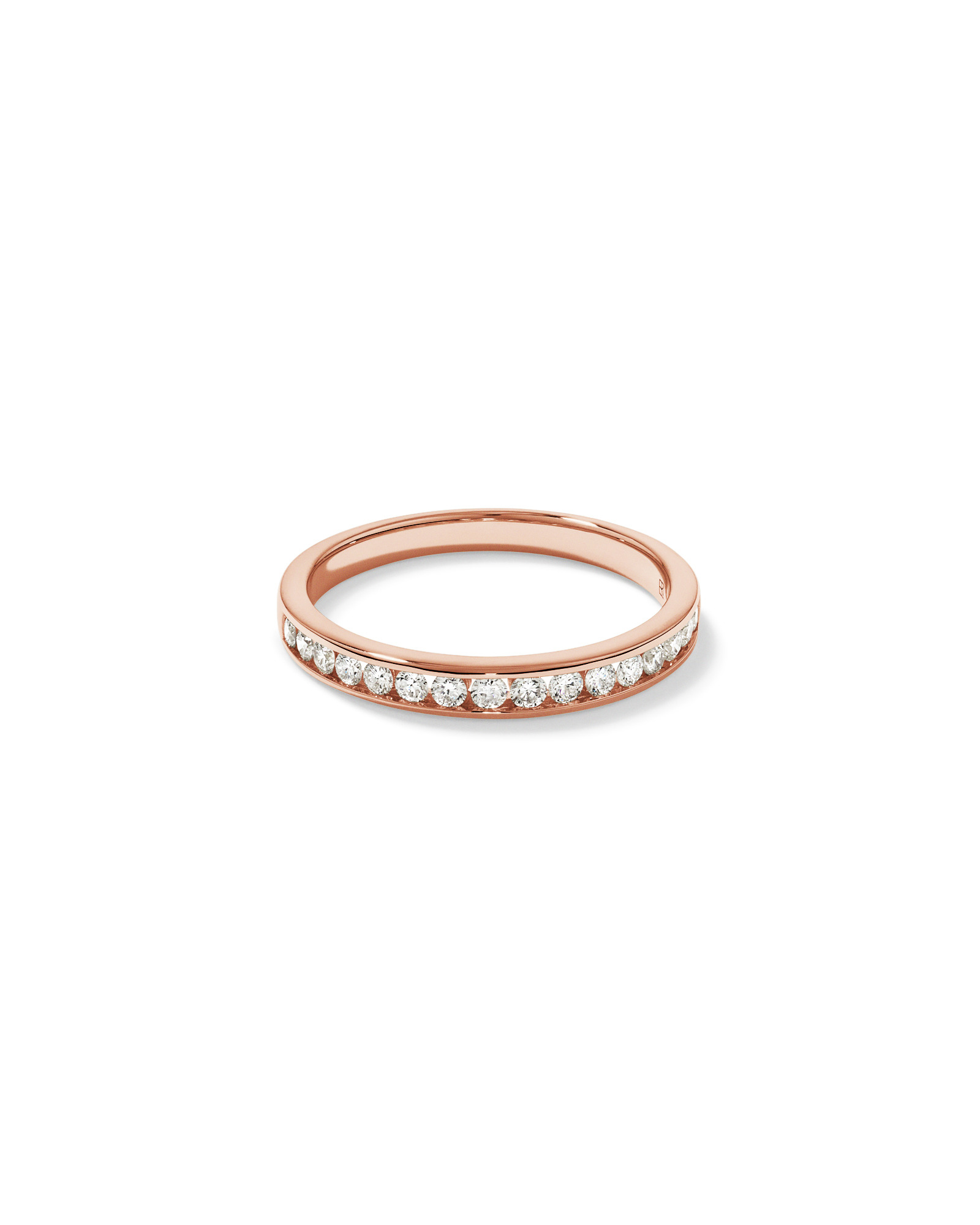 0.30 Carat TW Round Brilliant Laboratory-Grown Diamond Wedding Ring 14kt Rose Gold
