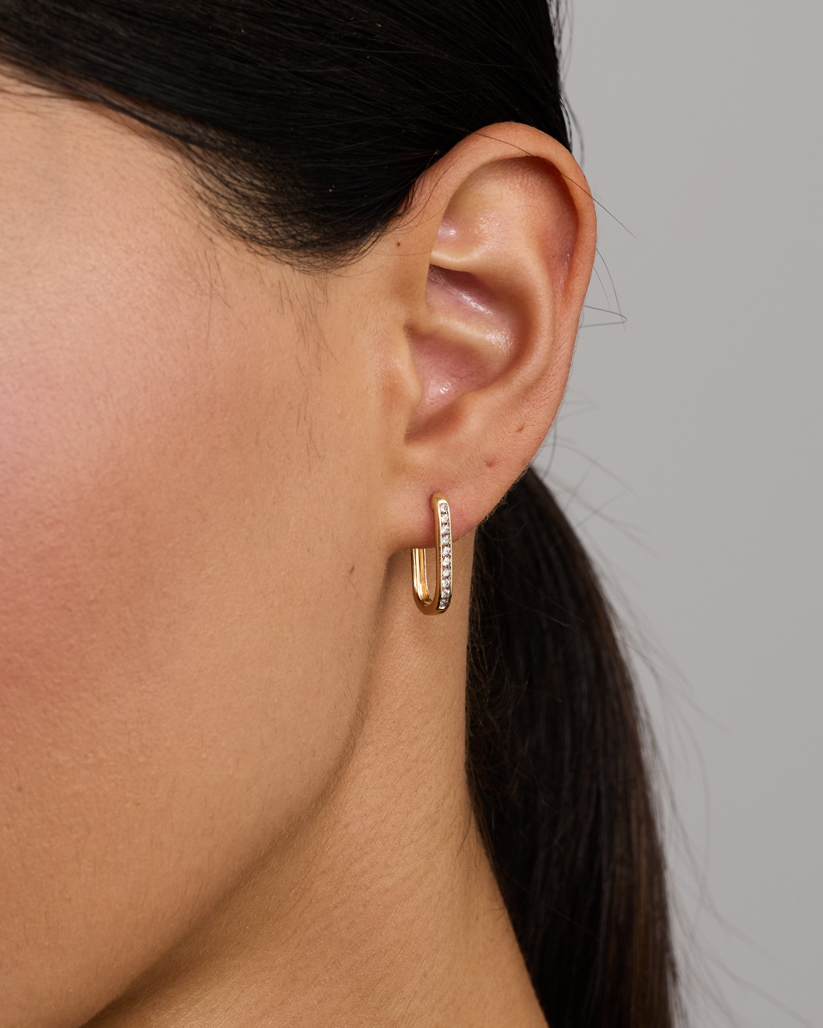 Huggies with 0.14 Carat TW of Diamonds in 10kt Yellow Gold
