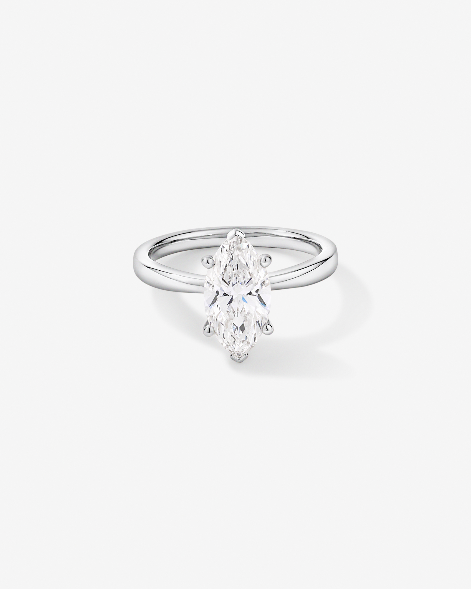 2.00 Carat TW Laboratory-Grown Diamond Marquise Solitaire Ring 14kt Gold