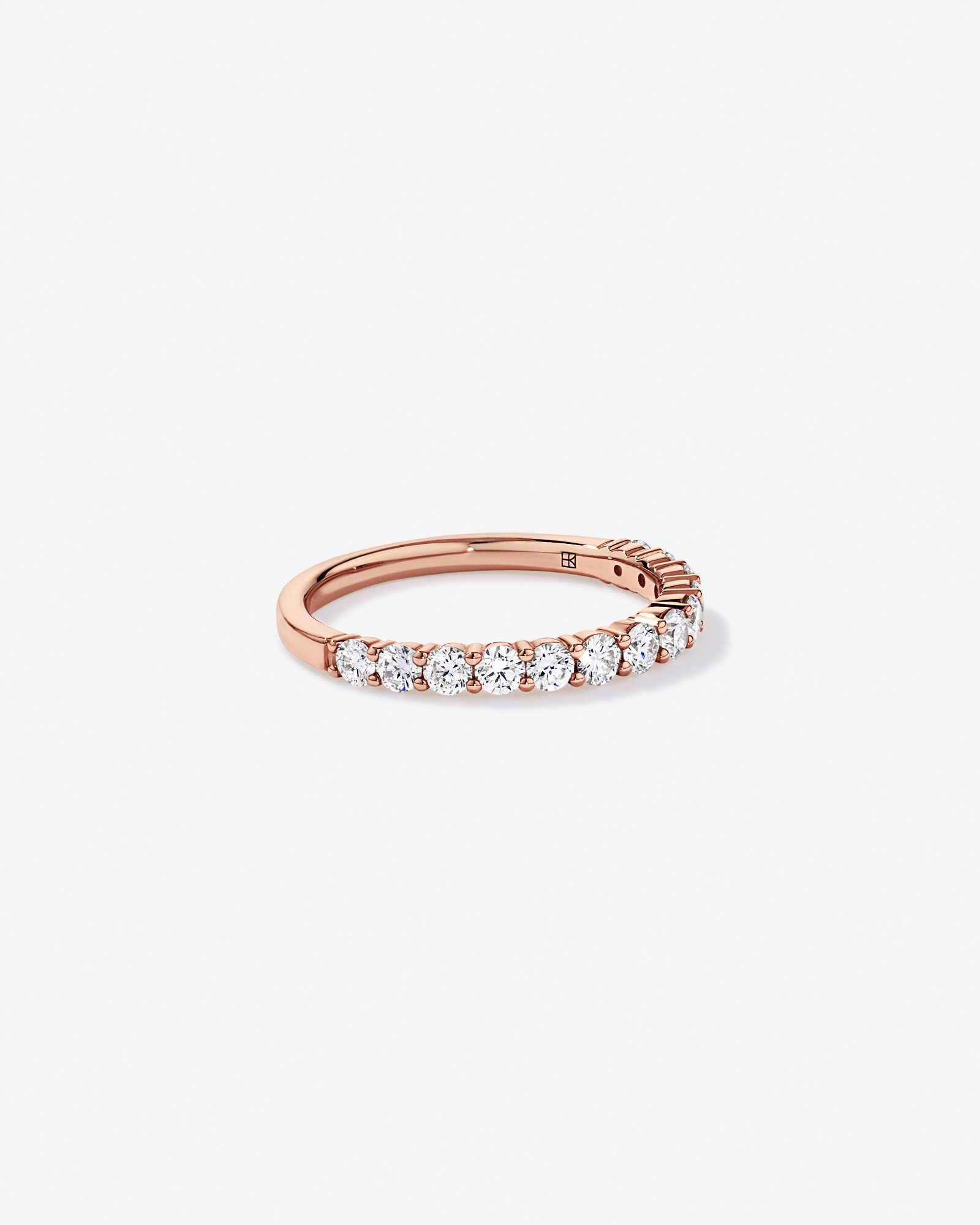 0.75 Carat TW Laboratory-Grown Diamond Wedding Band 10kt Rose Gold