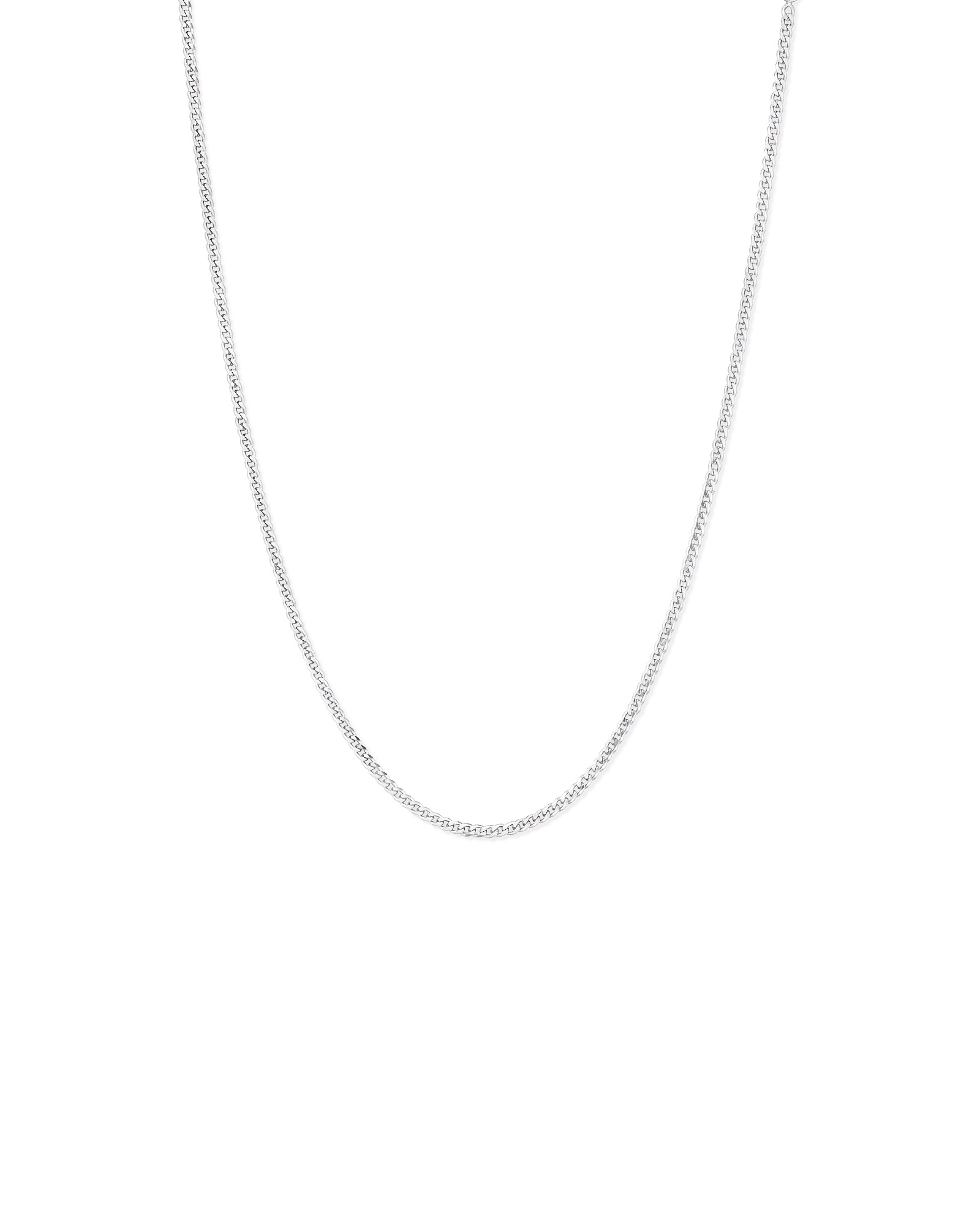 55cm (22") 2.5-3mm largeur fine gourmette collier chaîne en argent sterling