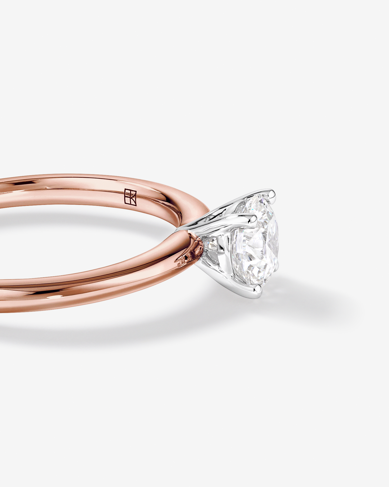 0.70 Carat TW Round Brilliant Laboratory-Grown Diamond Solitaire Engagement Ring in 14kt White Gold