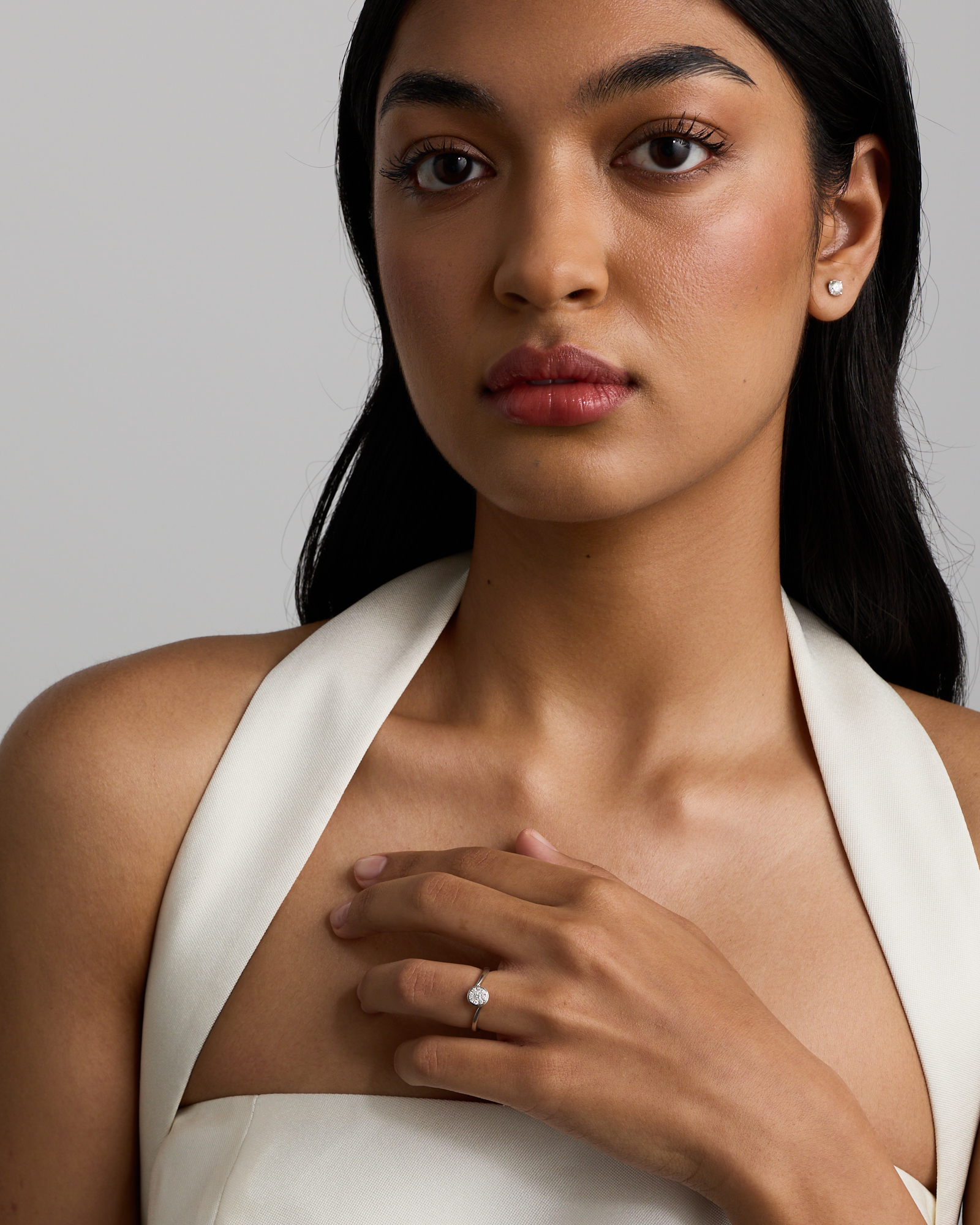 0.12 TW Diamond Promise Ring Sterling Silver