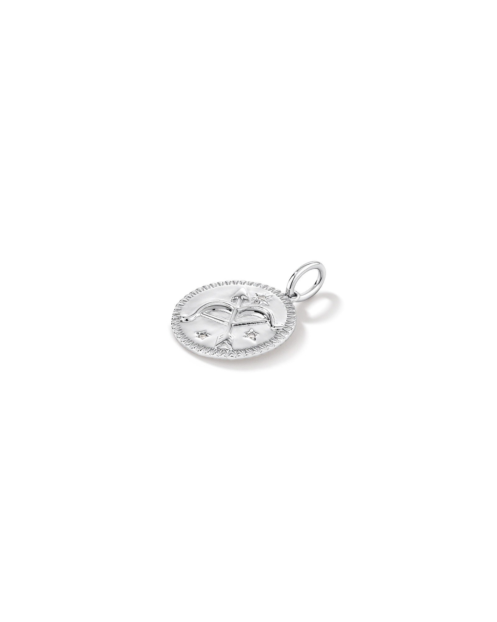Pendentif zodiaque Sagittaire avec accents de diamants en argent sterling