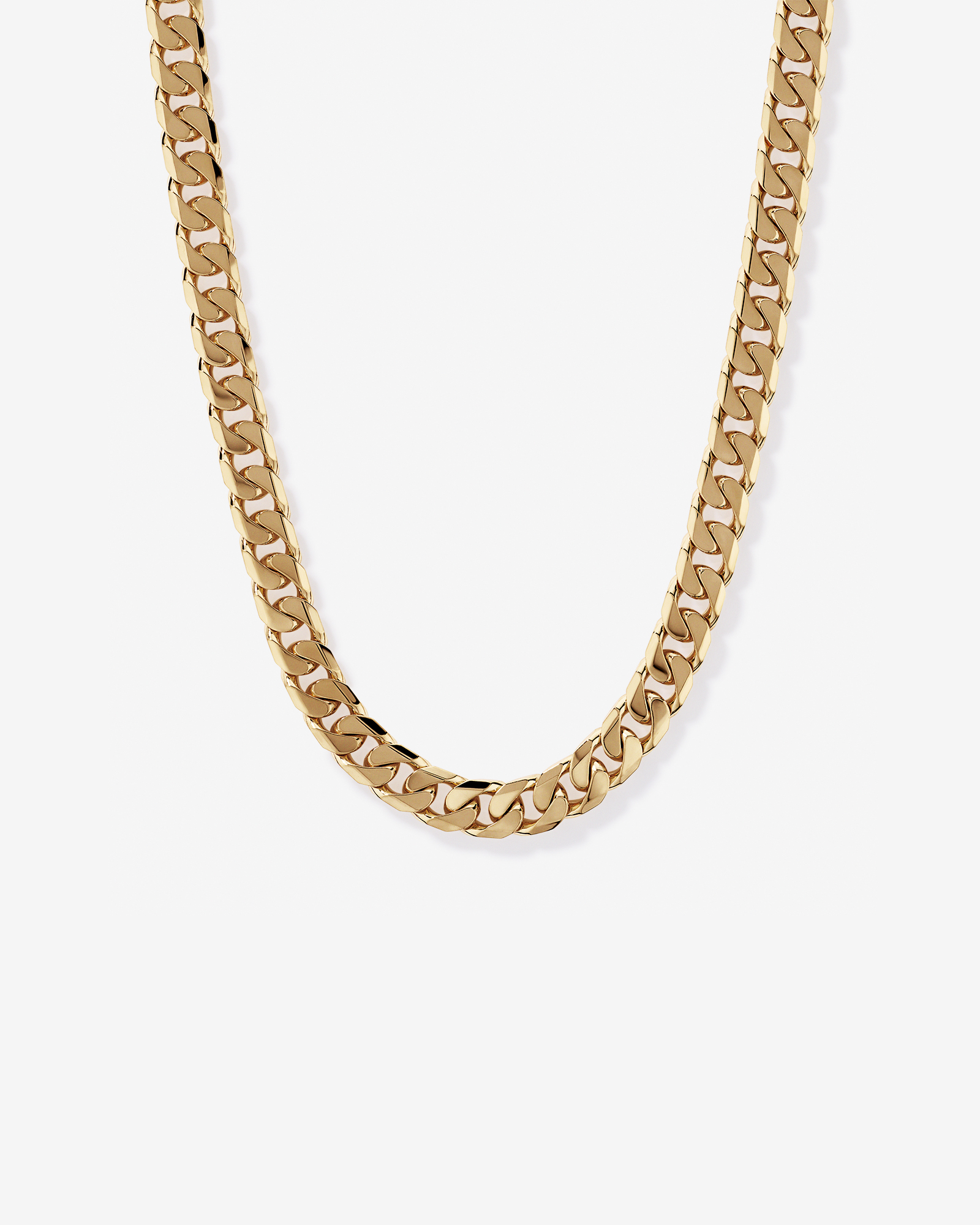 60cm (24") Width Curb Chain in 18kt Vermeil