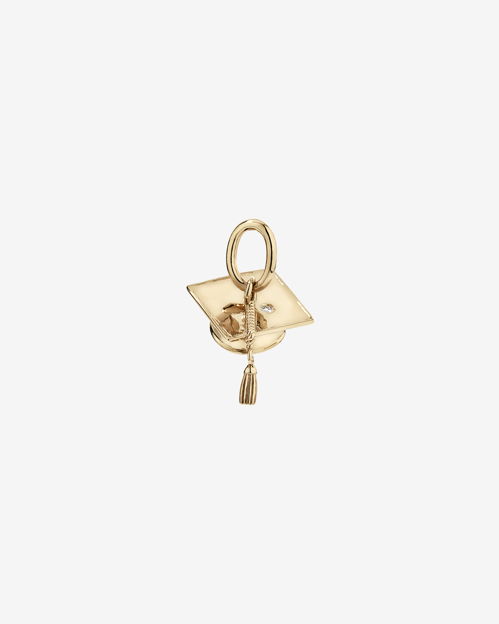 Graduation Cap Pendant in 10kt Yellow Gold