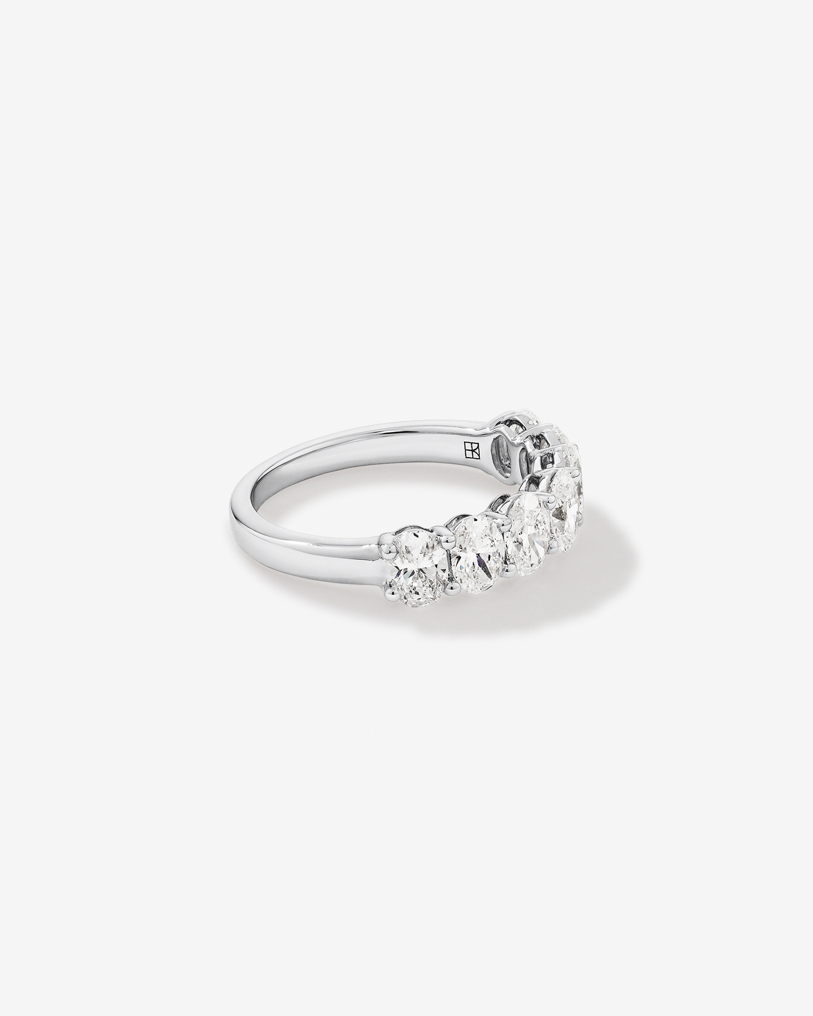 2.00 Carat TW Oval Laboratory-Grown Diamond Wedding Ring 14kt White Gold