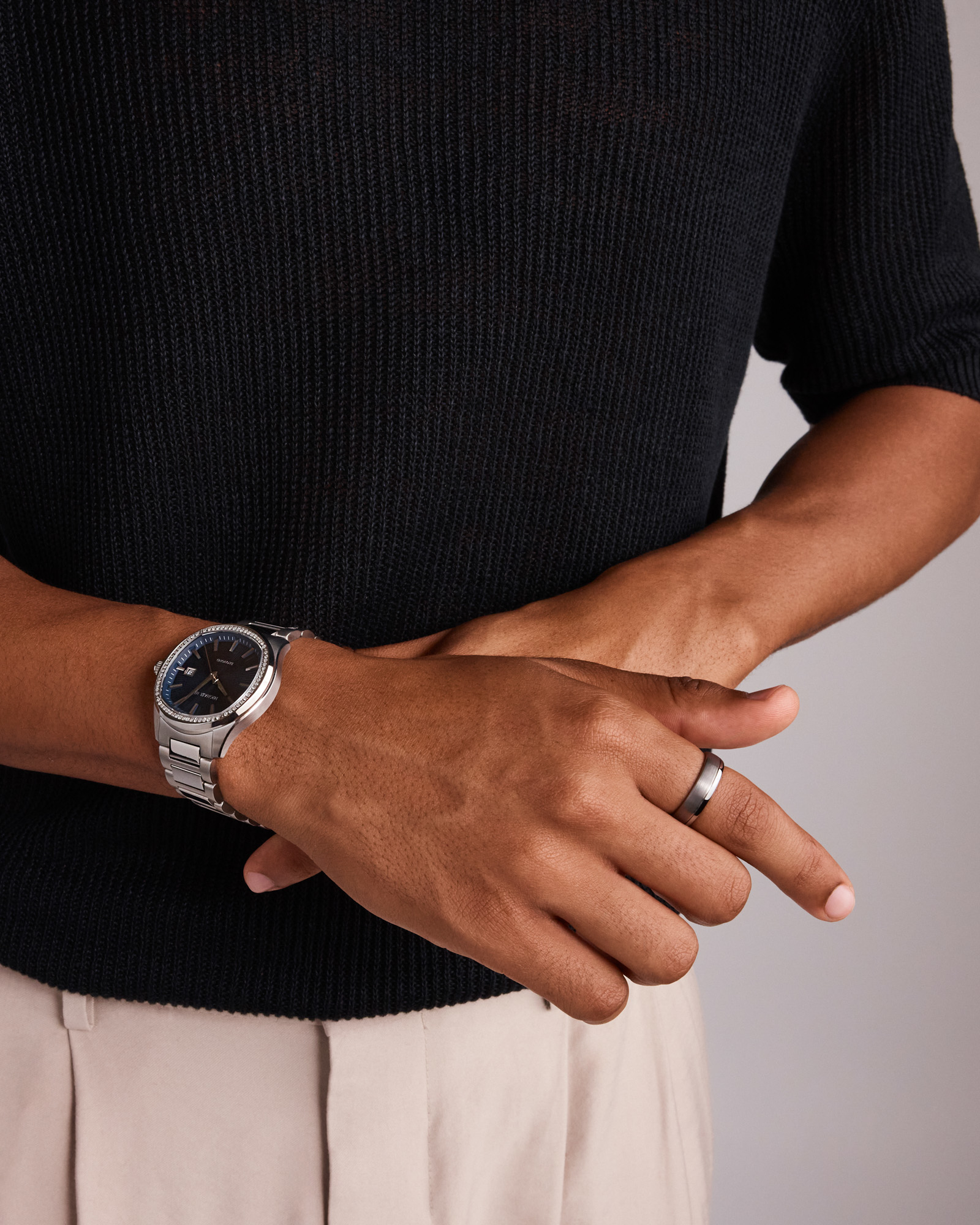 6 mm Bague de mariage polie et brossée en tungstène